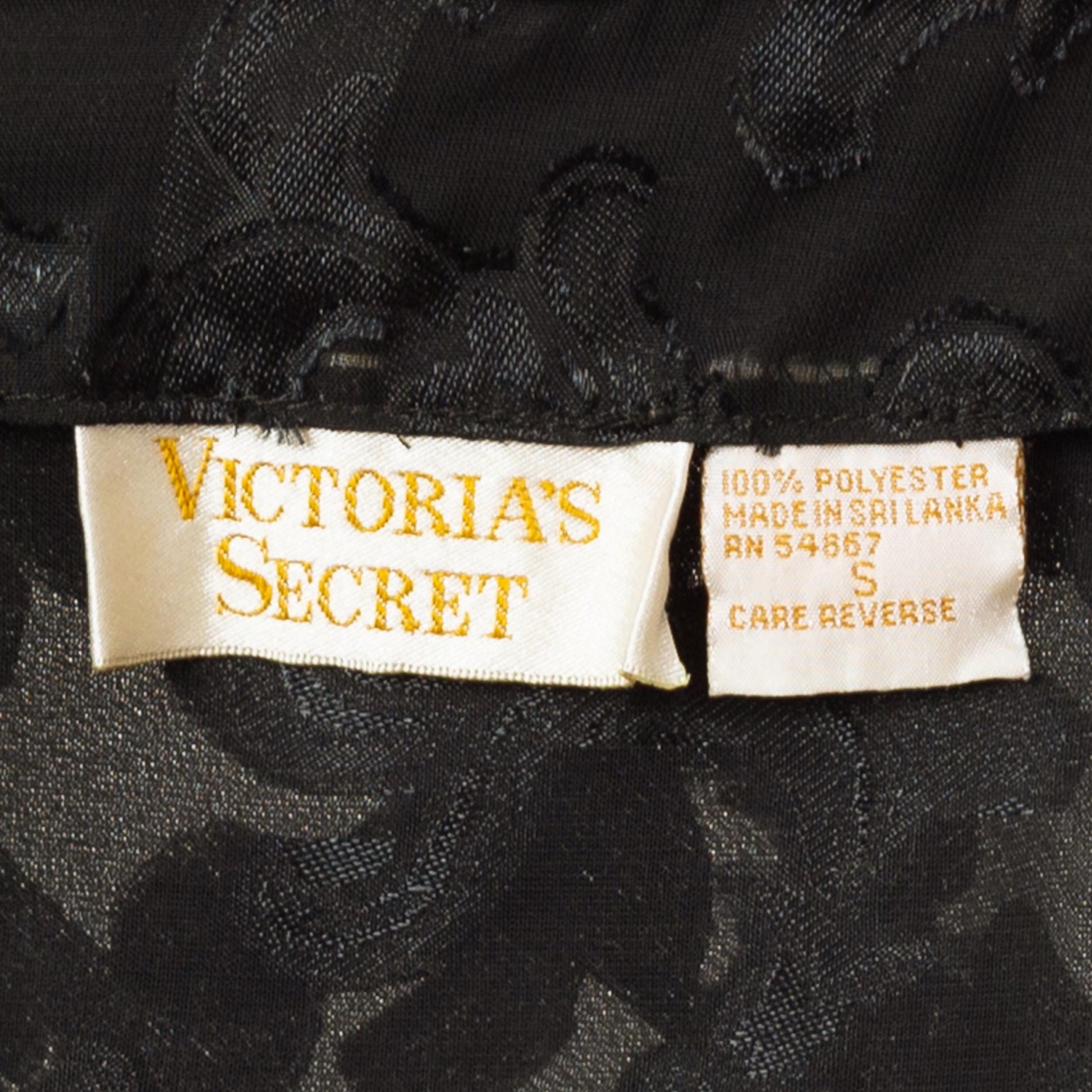 Vintage 90s Victoria's Secret Sheer Black Babydoll - Small | Chemise Nightie Mini Slip Dress