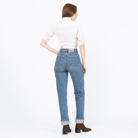 Vintage 90s Rockies High Waisted Jeans - Extra Small Long, 25" Waist | Denim Slim Tapered Leg Mom Jeans