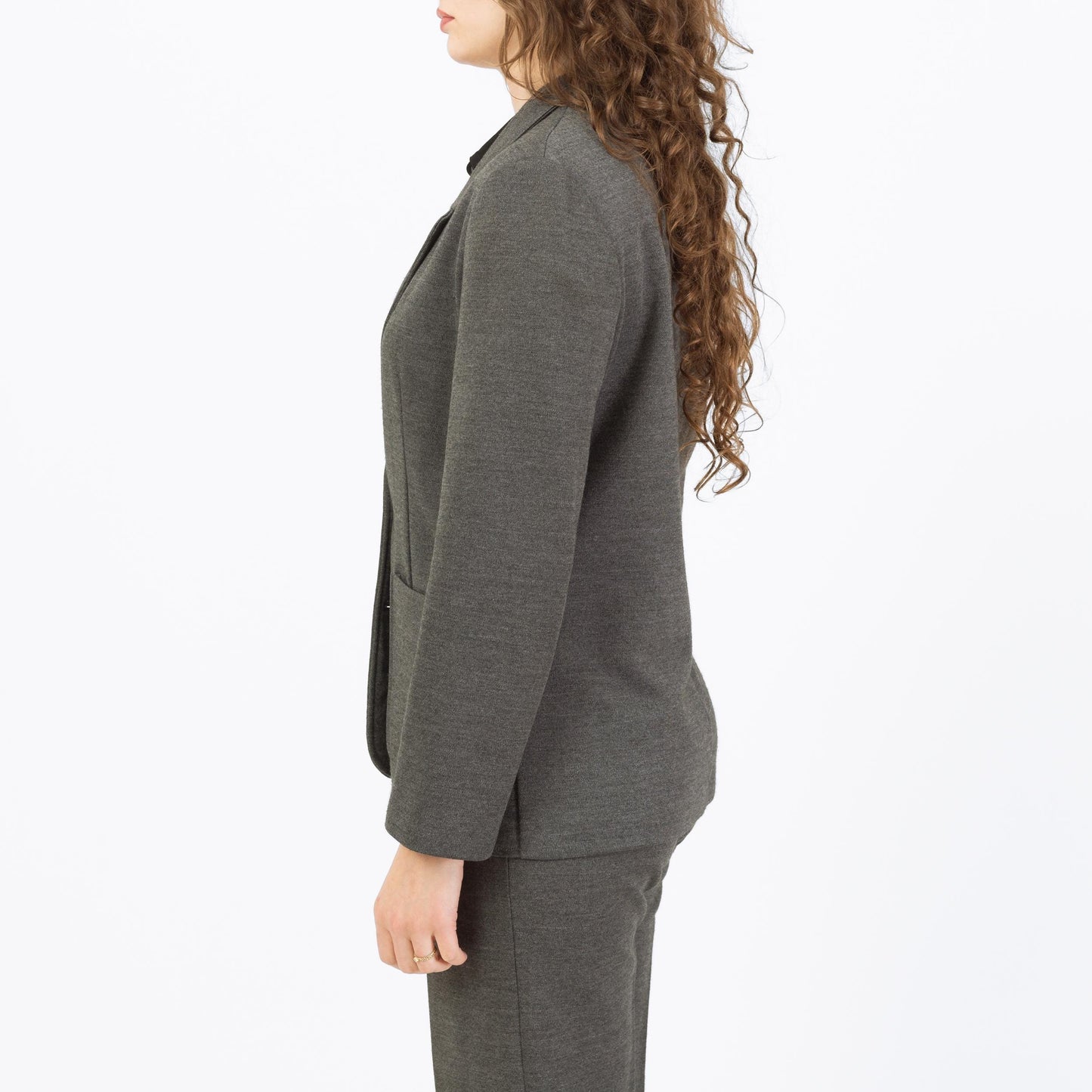 Vintage 70s Charcoal Grey Pant & Skirt Suit - Medium | Jack Winter Blazer Jacket Trousers Three Piece Matching Set
