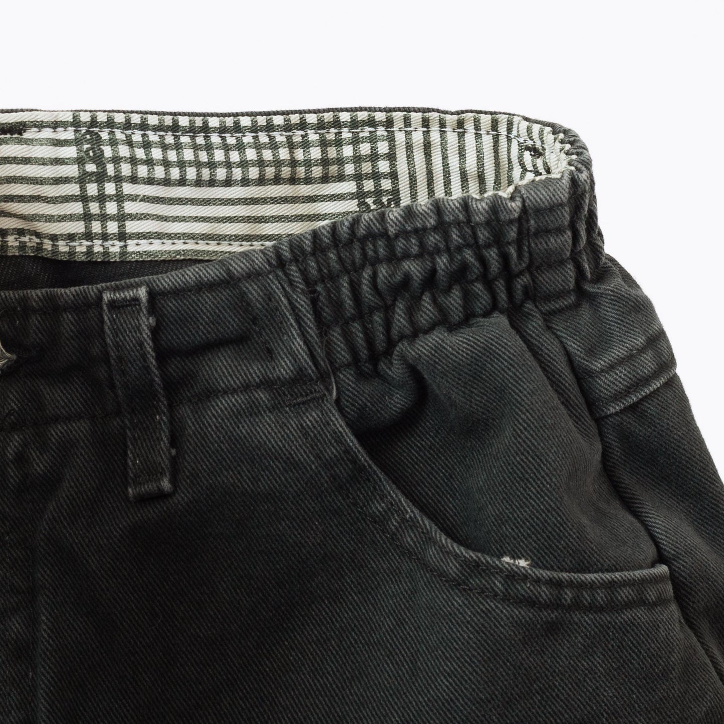 Vintage 90s Lee Forest Green Elastic Waist Jeans - Large, 30"-33" Waist | High Rise Denim Mom Jeans