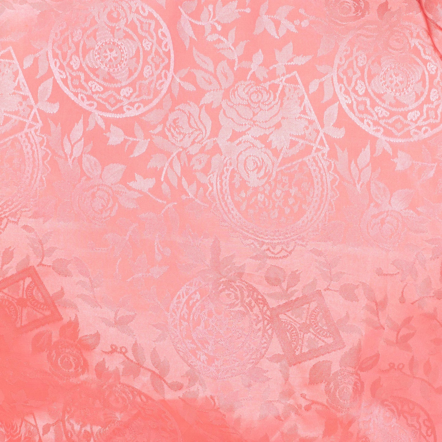 Vintage 90s Victoria's Secret Pink Satin Lounge Set - Medium | Floral Jacquard Pajama Top & Matching Shorts