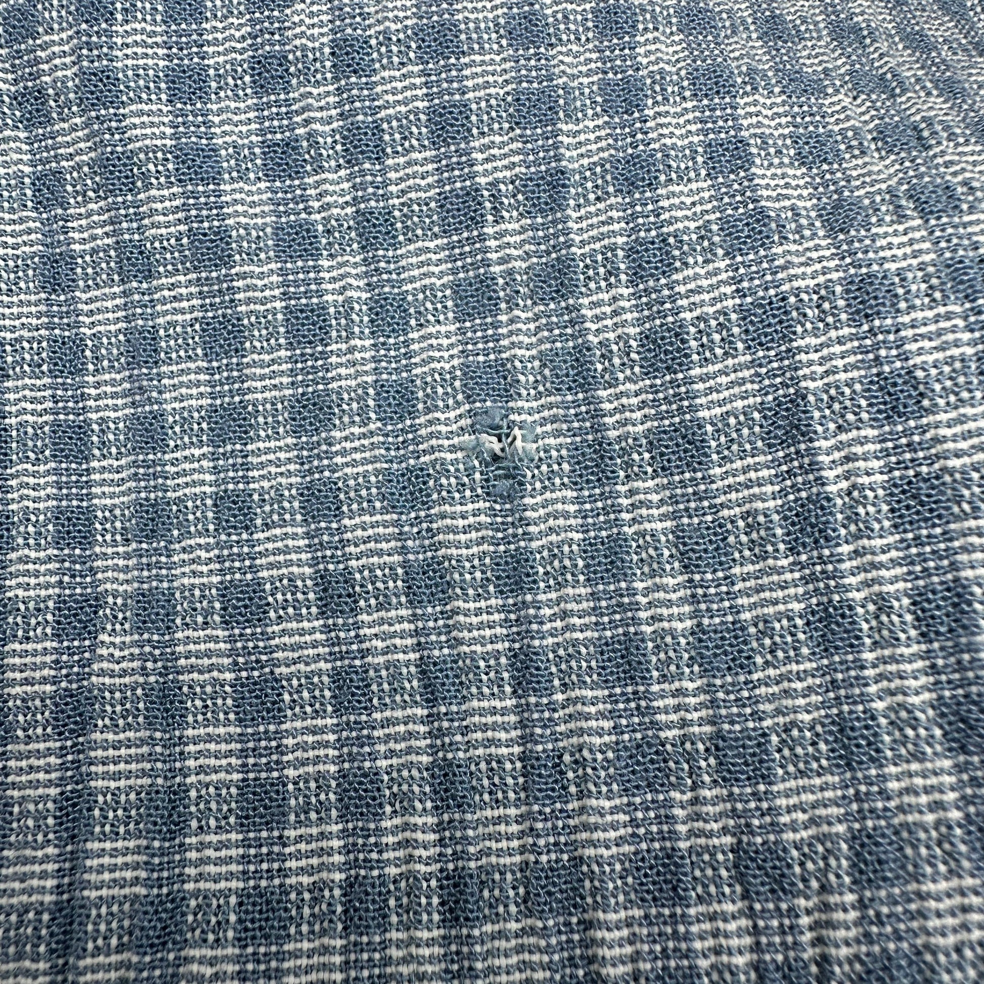 Vintage 90s Blue Gingham Vest Midi Dress - Medium | Short Sleeve Cottagecore Dress