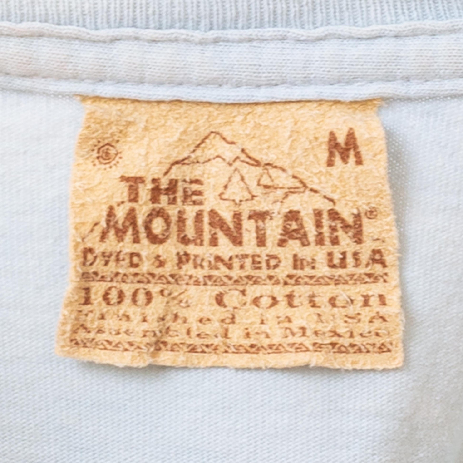 Vintage Lion & Lamb T Shirt - Extra Small | The Mountain Baby Blue Tie Dye Animal Tee