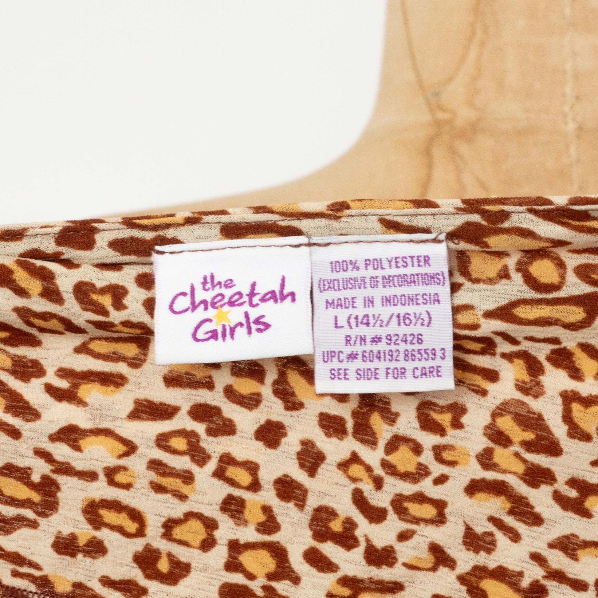 Vintage Y2K Cheetah Girls Crop Top - Extra Small | Animal Print Tie Front Shirt