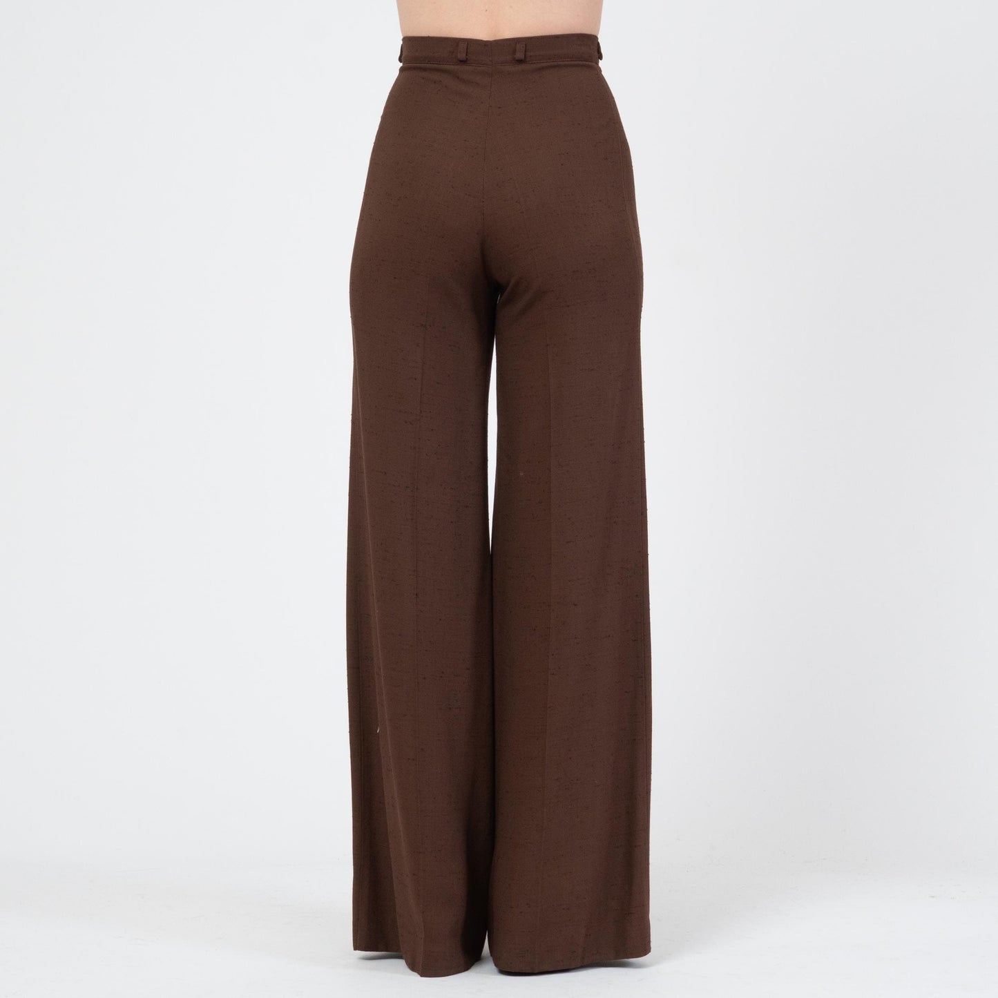 Vintage 70s Chocolate Brown Unisex Bell Bottoms - 29" Waist | Boho High Waisted Flared Pants