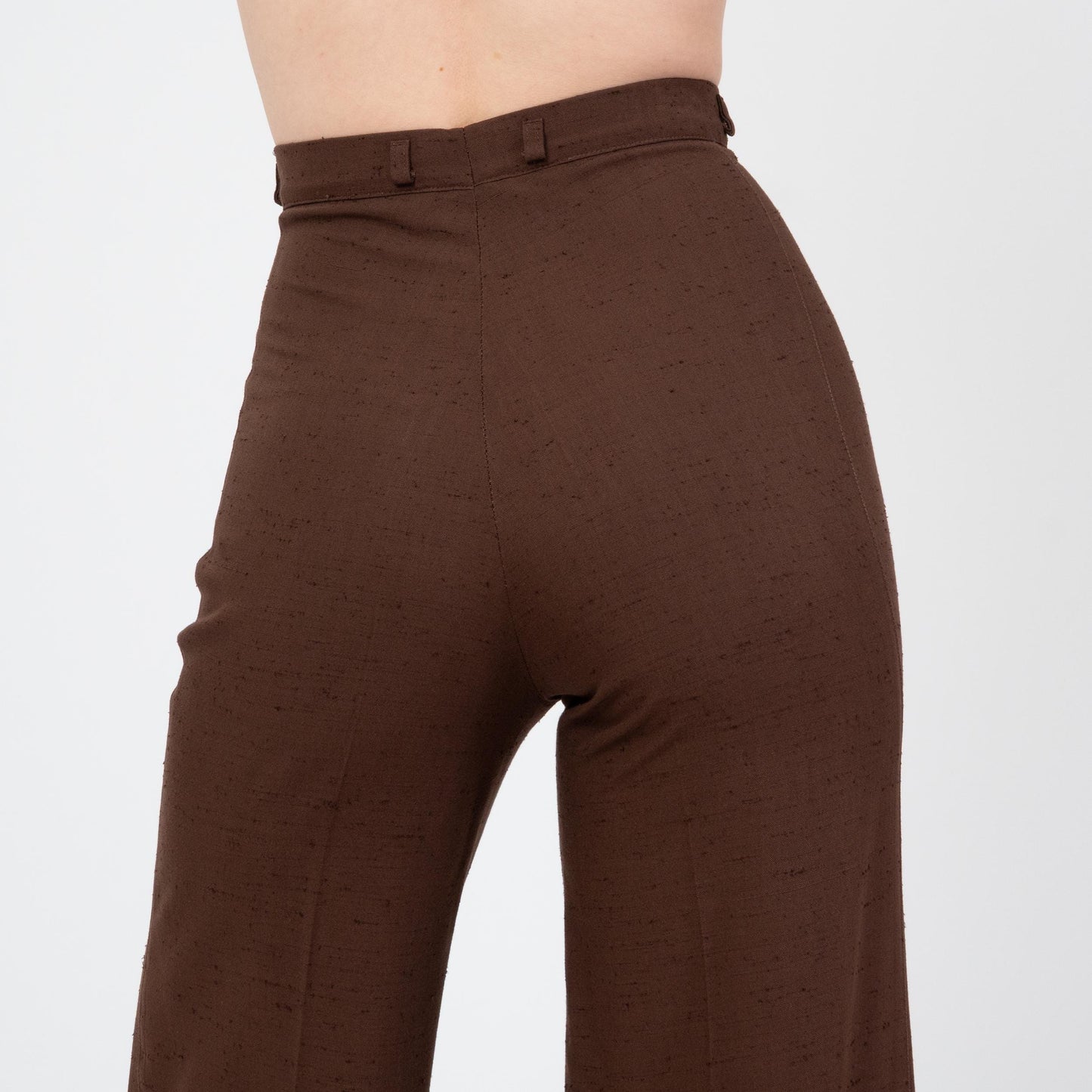 Vintage 70s Chocolate Brown Unisex Bell Bottoms - 29" Waist | Boho High Waisted Flared Pants