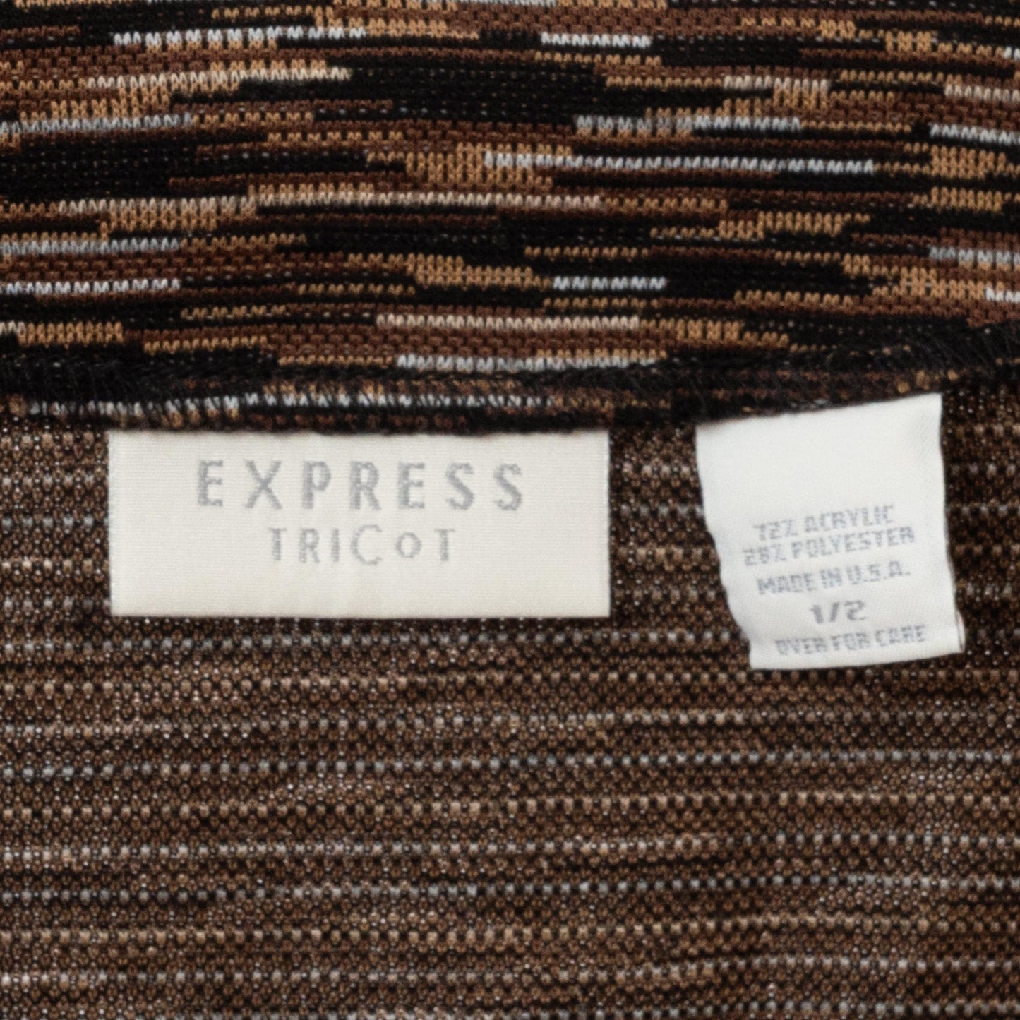 Vintage 90s Space Dye Knit Mini Wrap Skirt - Extra Small | Mod Brown Mid Rise Belted Miniskirt