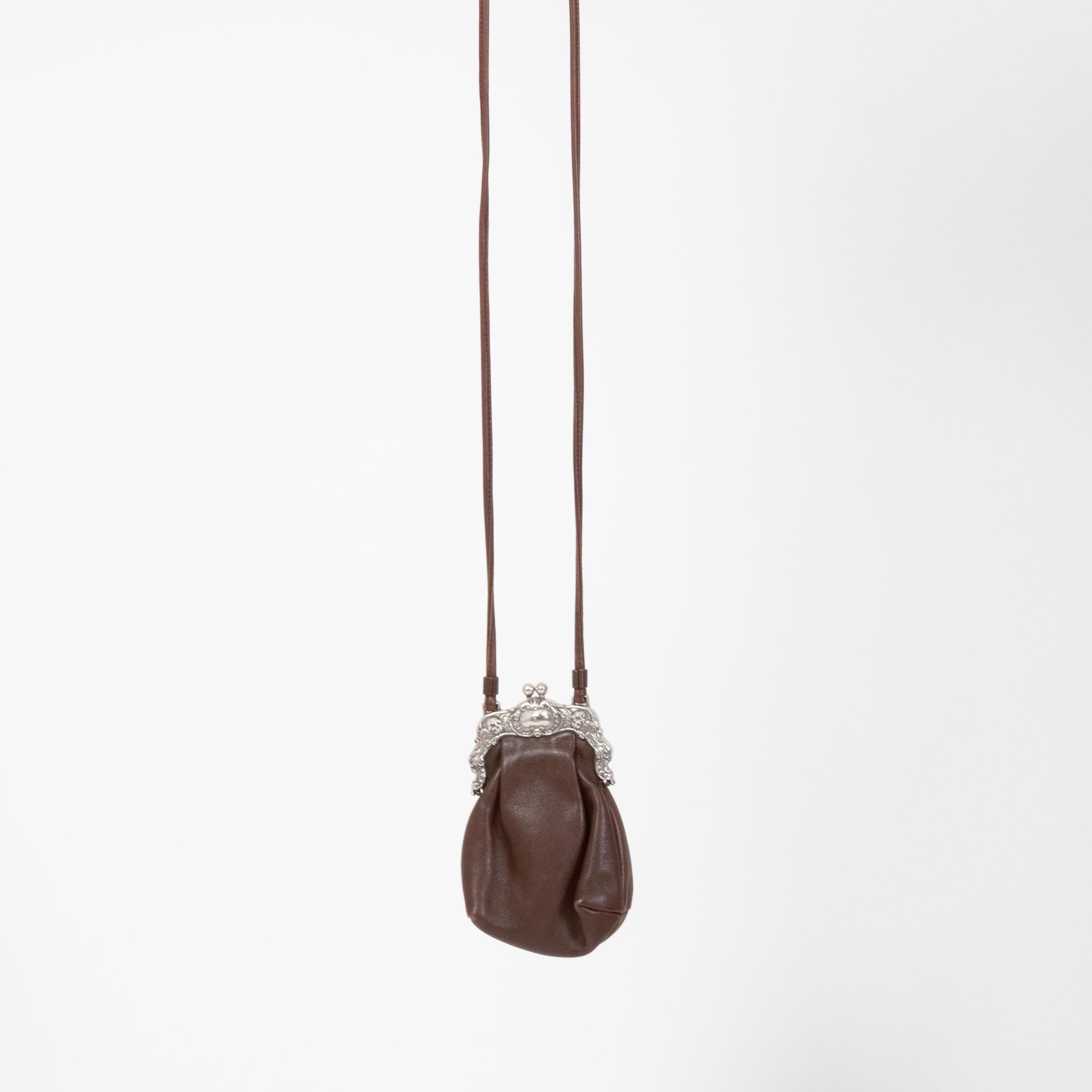 Vintage 90s Brighton Leather Kisslock Crossbody Bag – Flying Apple