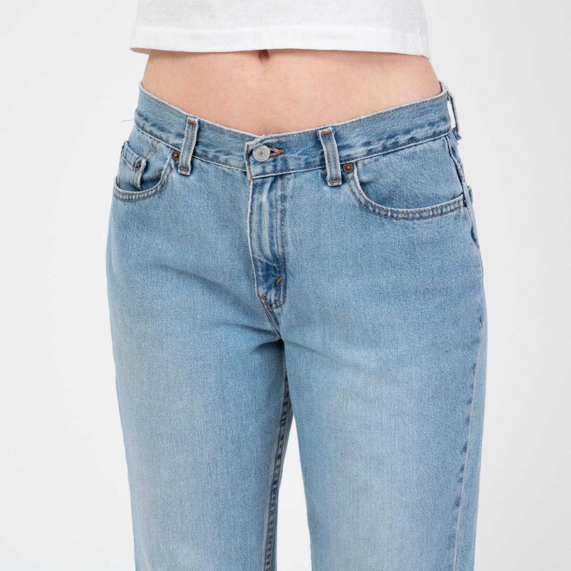 Vintage 90s Levi's 515 Mid Rise Bootcut Jeans - Medium | Levis Light Wash Denim Baggy Jeans