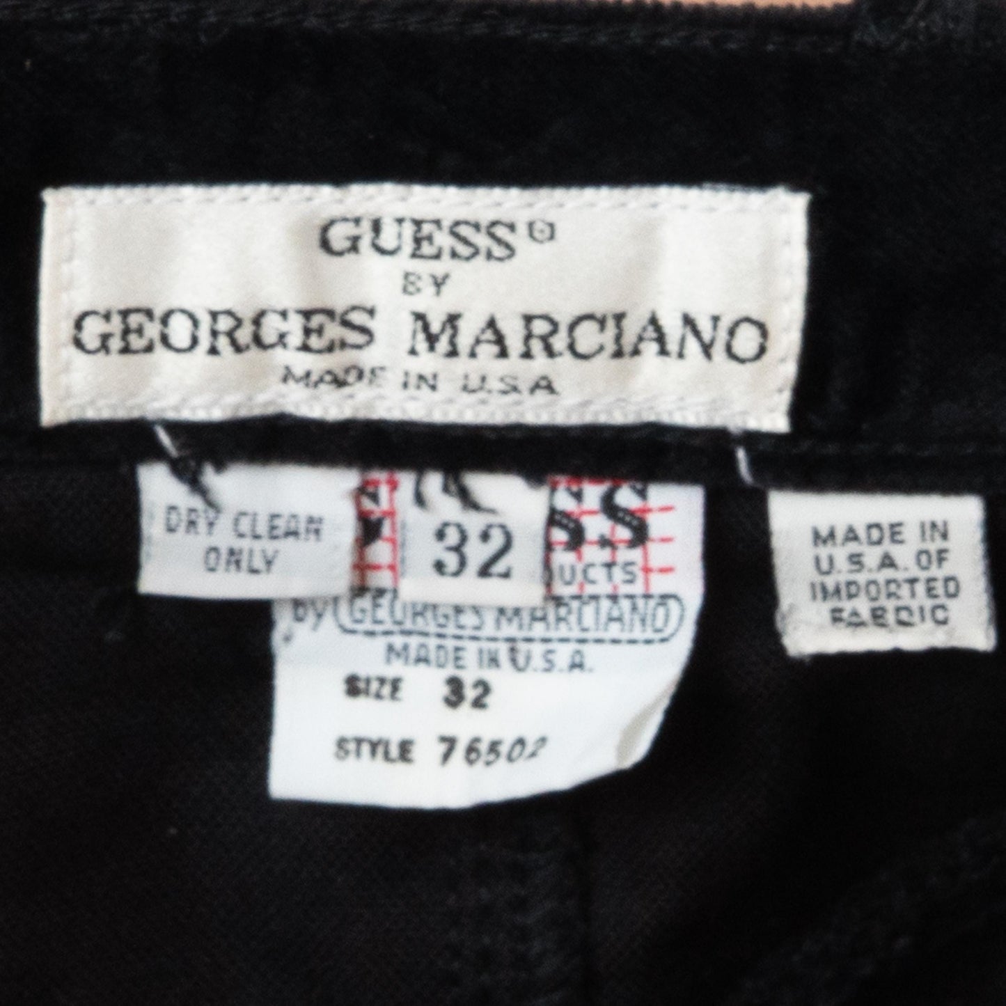 Vintage 90s Guess Black Velvet Mini Skirt - Medium | High Waisted Grunge Miniskirt