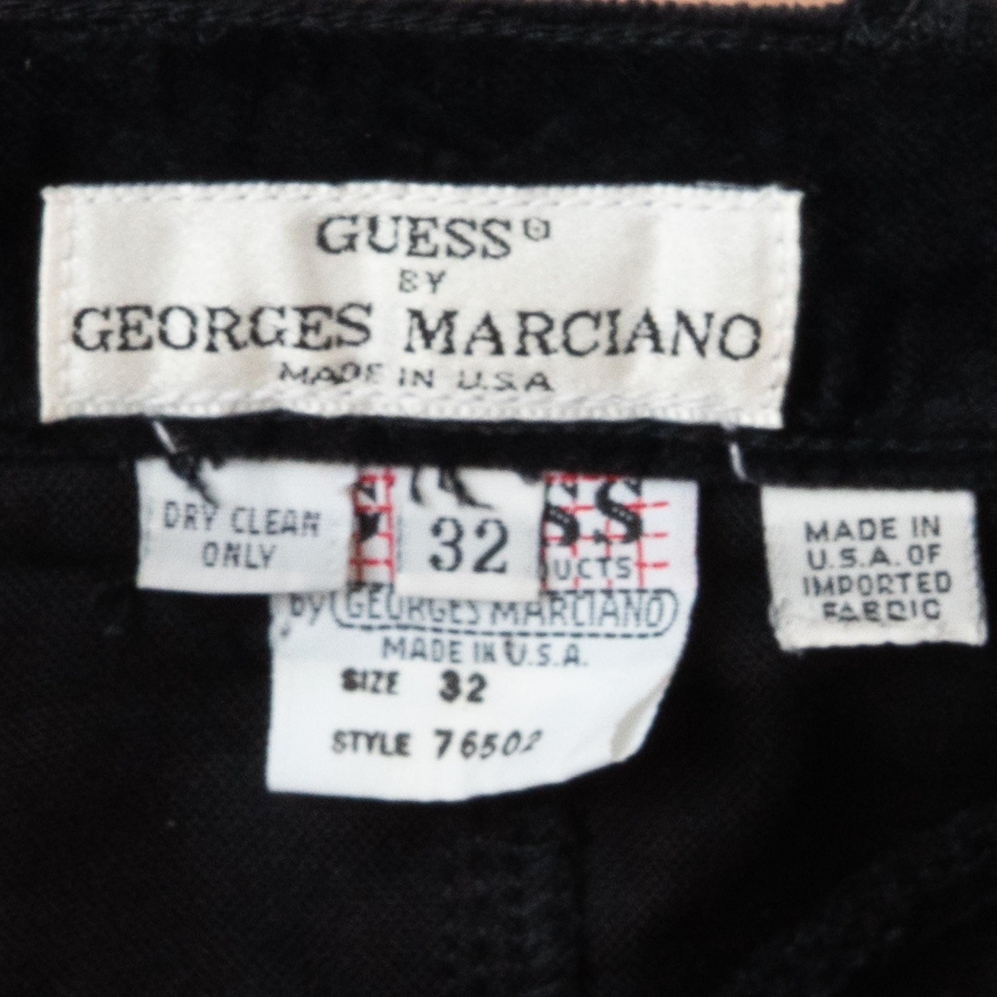 Vintage 90s Guess Black Velvet Mini Skirt - Medium | High Waisted Grunge Miniskirt