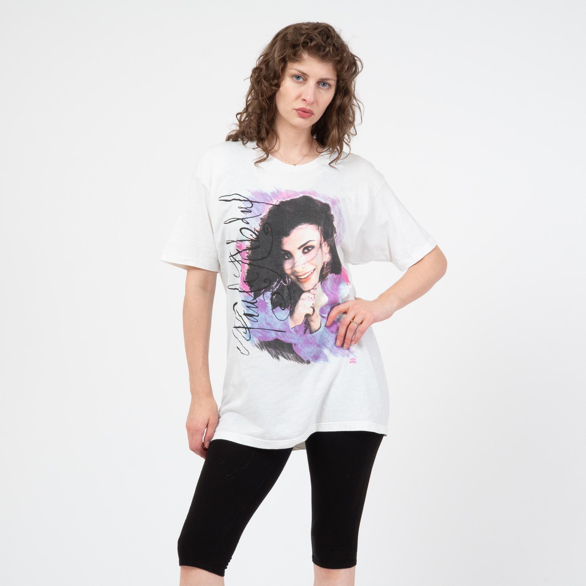 Vintage 90s Paula Abdul Under My Spell Tour T Shirt - Extra Large | White Graphic Pop Music Tee