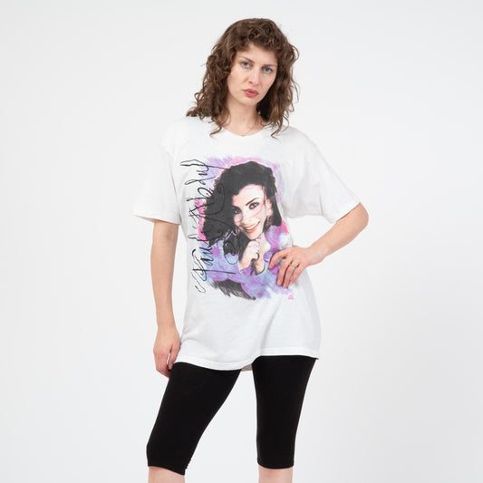 Vintage 90s Paula Abdul Under My Spell Tour T Shirt - Extra Large | White Graphic Pop Music Tee