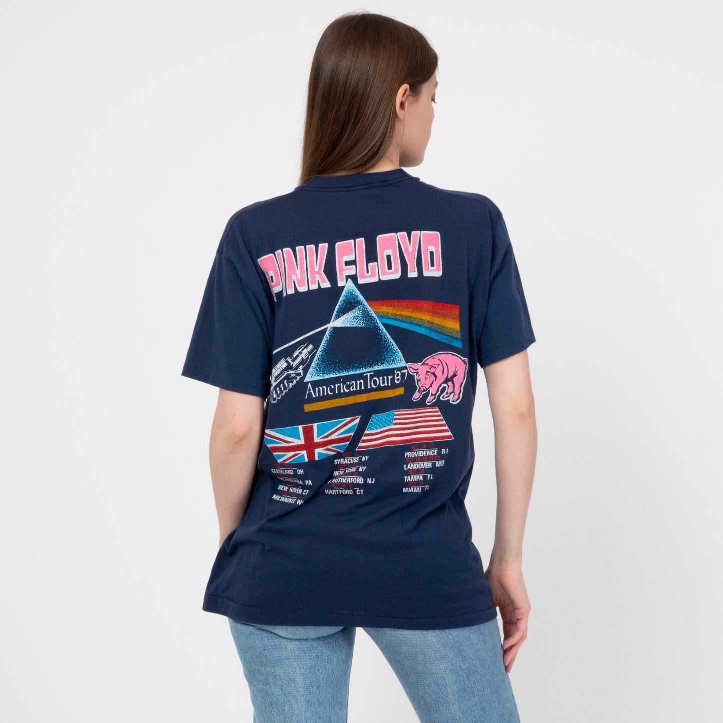 Vintage 80s Pink Floyd Momentary Lapse Of Reason Tour T Shirt - Unisex Large | 1987 Graphic Music Band Tee