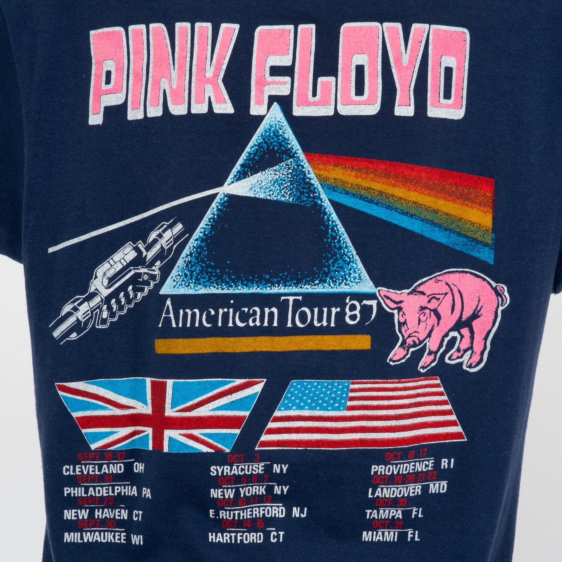 Vintage 80s Pink Floyd Momentary Lapse Of Reason Tour T Shirt - Unisex Large | 1987 Graphic Music Band Tee