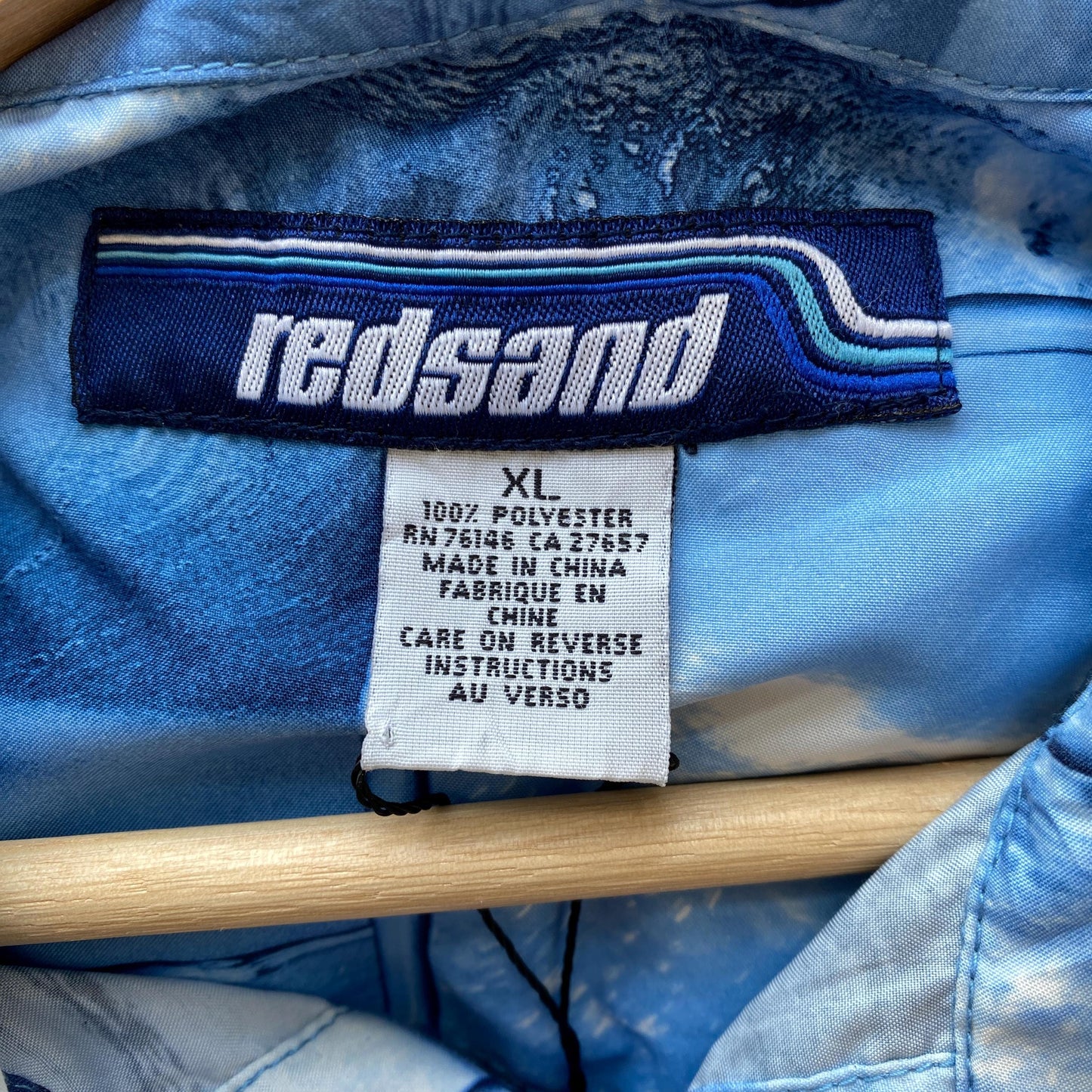 Vintage 90s Surfer Photoprint Collared Shirt - Extra Large | Redsand All Over Print Blue Button Up Top