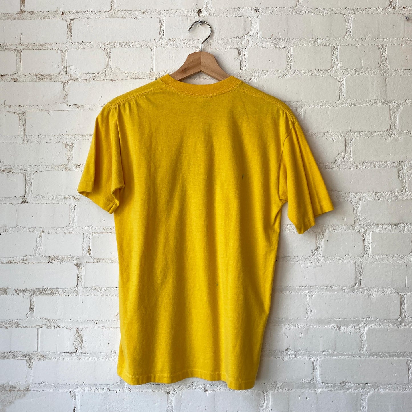 Vintage 80s Midnight Sun Train T Shirt - Small to Medium | Yellow Single Stitch Graphic Tee