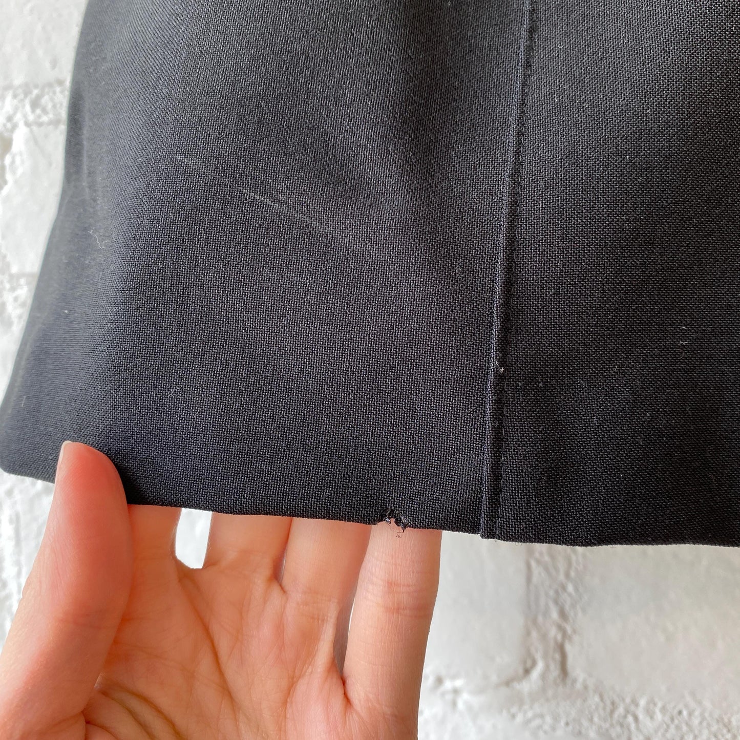 Vintage 90s Black Zipper Mini Skirt - Medium | High Waisted A Line Miniskirt