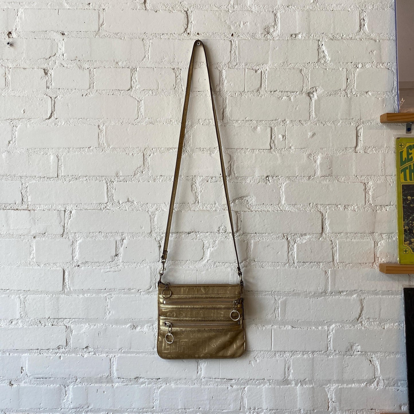 Vintage Y2K Coach Poppy Gold Monogram Bag