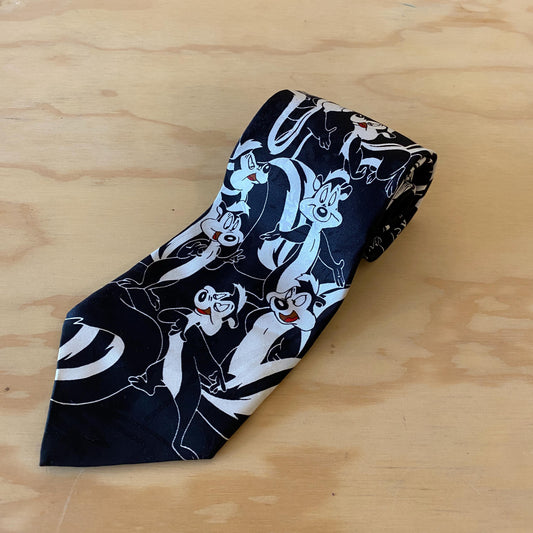 Vintage 90s Looney Tunes Pepe Le Pew Necktie