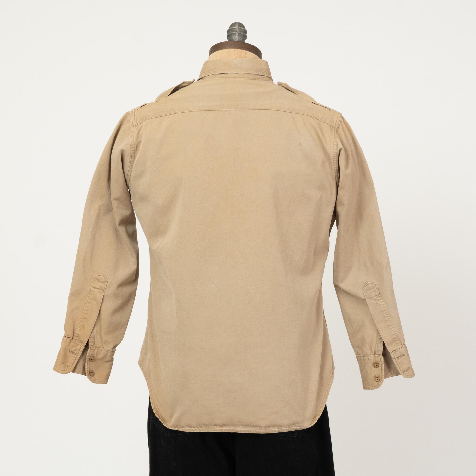 Vintage 60s Khaki Military Field Shirt - Medium Short | US Army Jacket