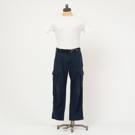 Vintage 90s Navy Blue Cargo Pants - 34x30 | Tyndale Flame Resistant Workwear Trousers