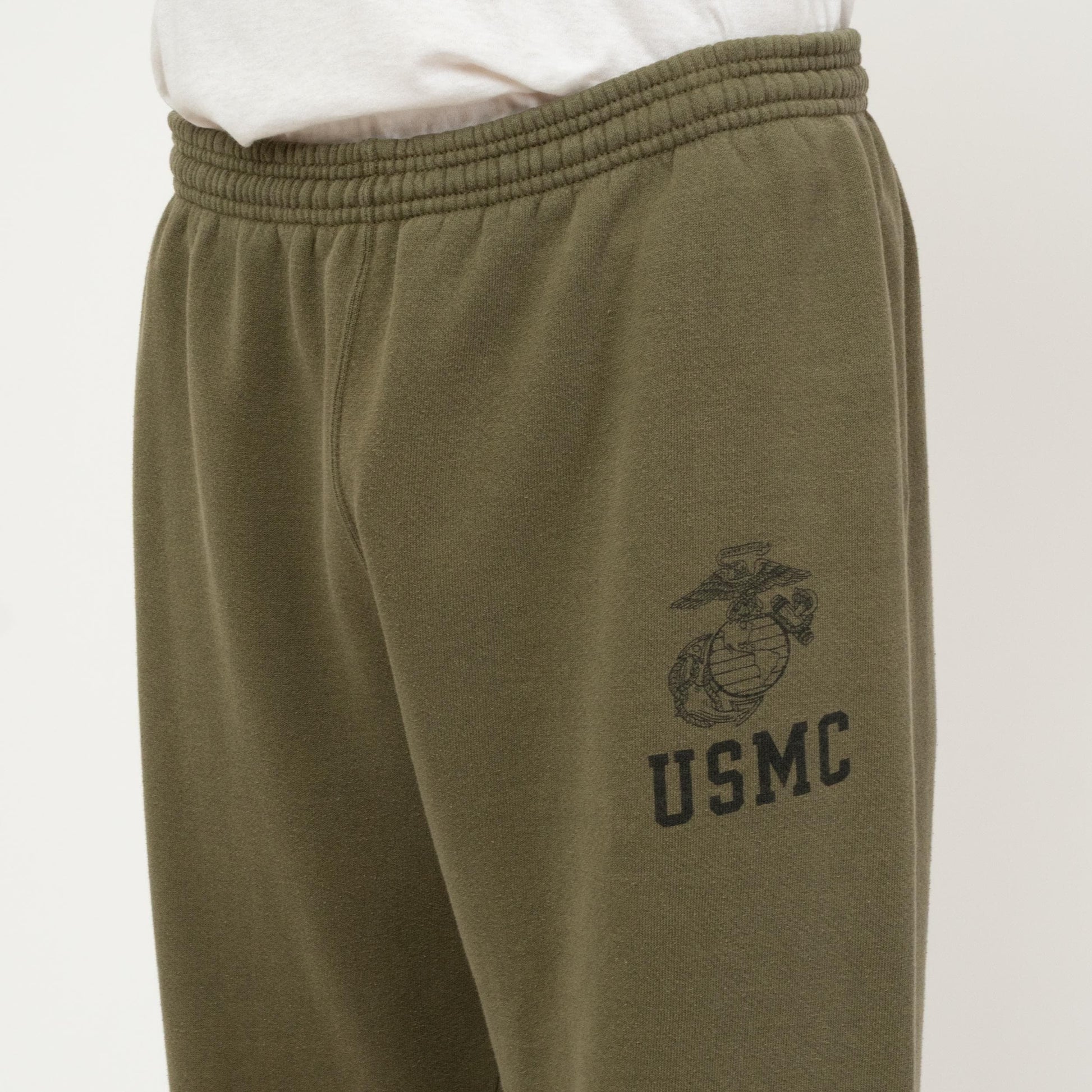 Vintage 90s USMC Jogger Sweatpants - Large | United States Marine Corps Army Green Track Pants