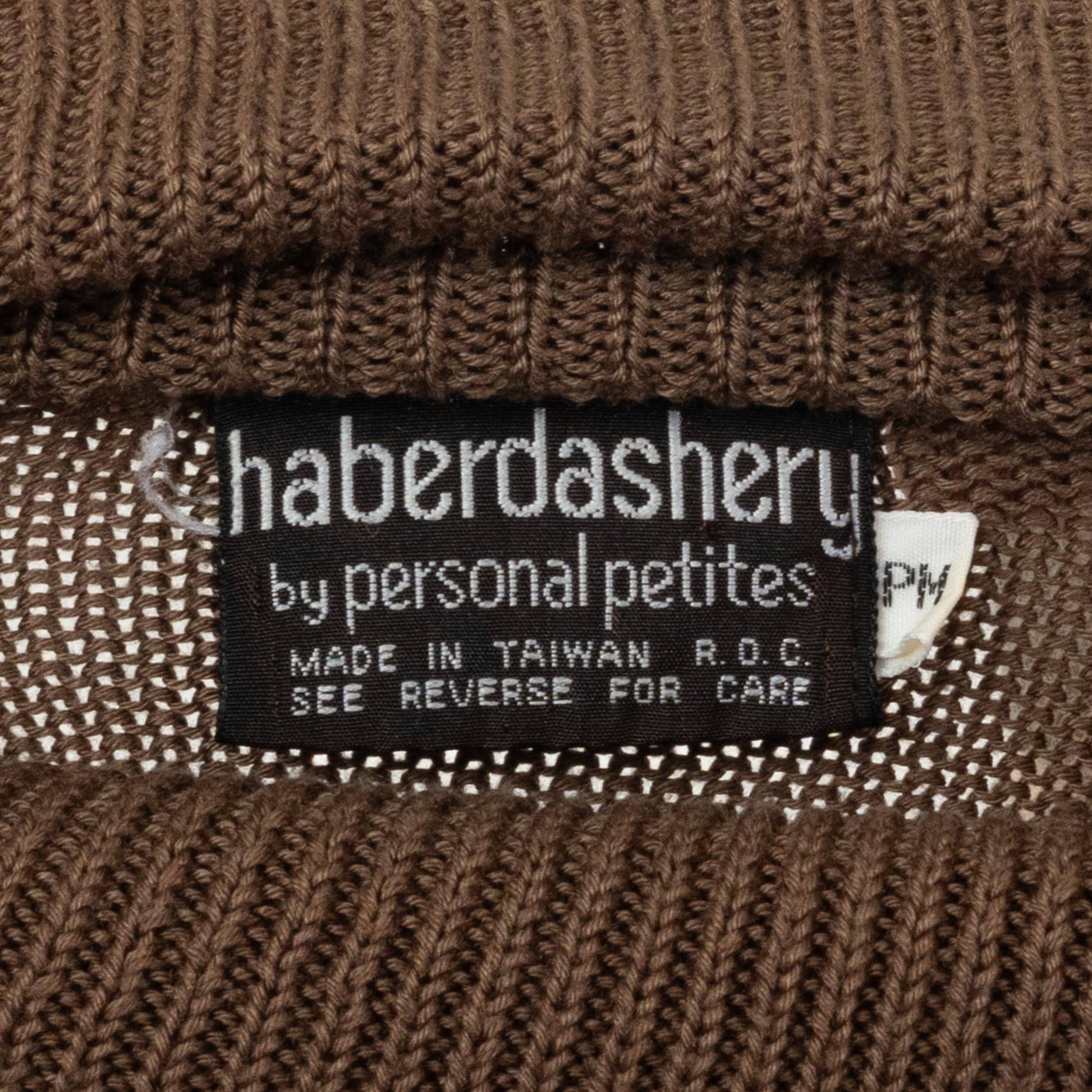 Vintage 80s Brown Cable Knit Turtleneck Sweater - Medium | Cropped Lightweight Pullover