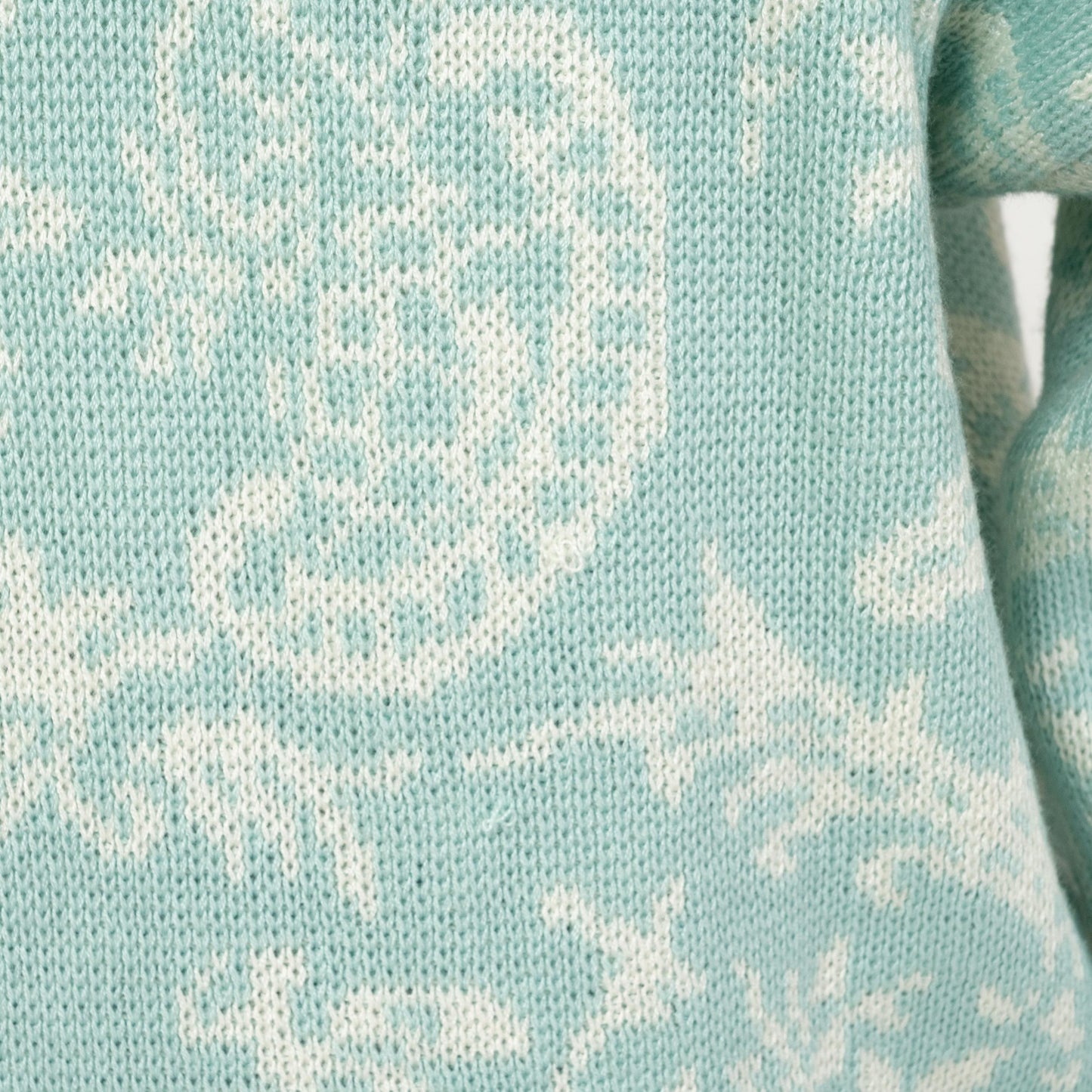 Vintage 80s Pastel Blue Floral Sweater - Large | Retro Cottagecore Grandma Sweater