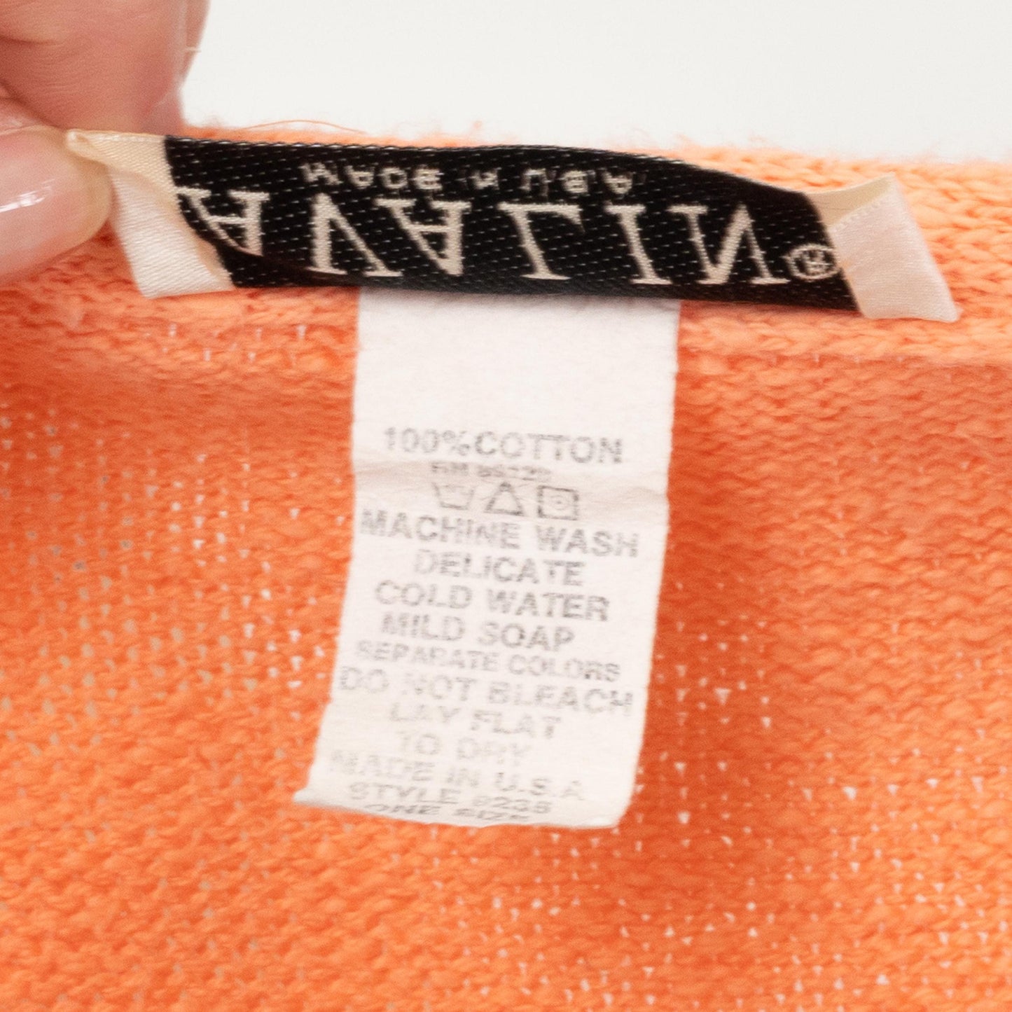 Vintage 90s Orange Sherbet Sweater - One Size | Slouchy Cropped Knit Pullover