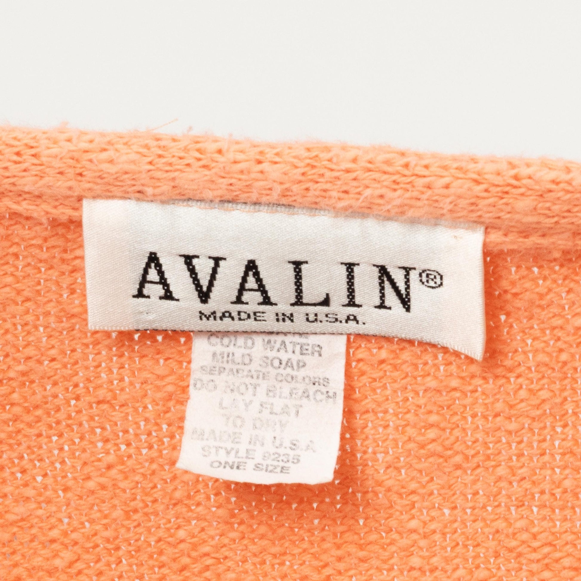 Vintage 90s Orange Sherbet Sweater - One Size | Slouchy Cropped Knit Pullover