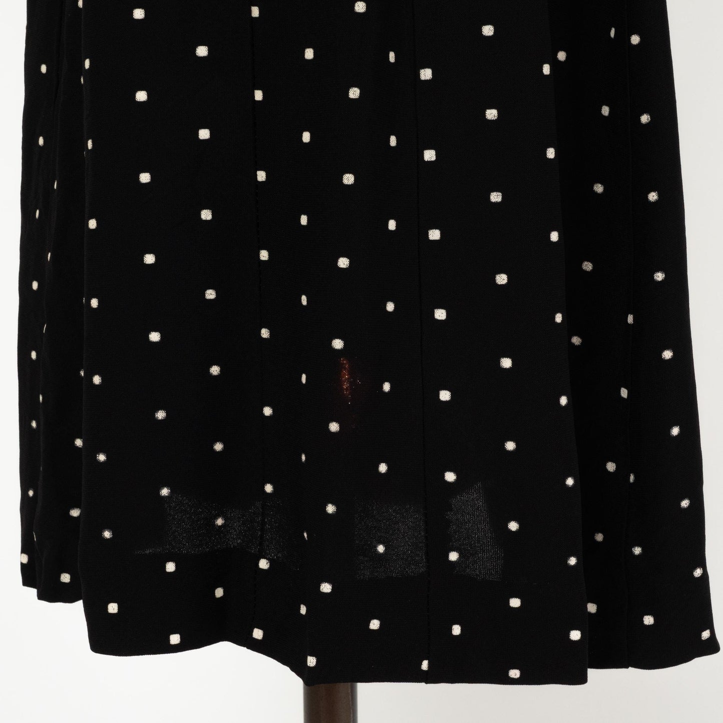 Vintage 50s Black & White Keyhole Mini Dress - Medium | Retro Fit Flare Day Dress