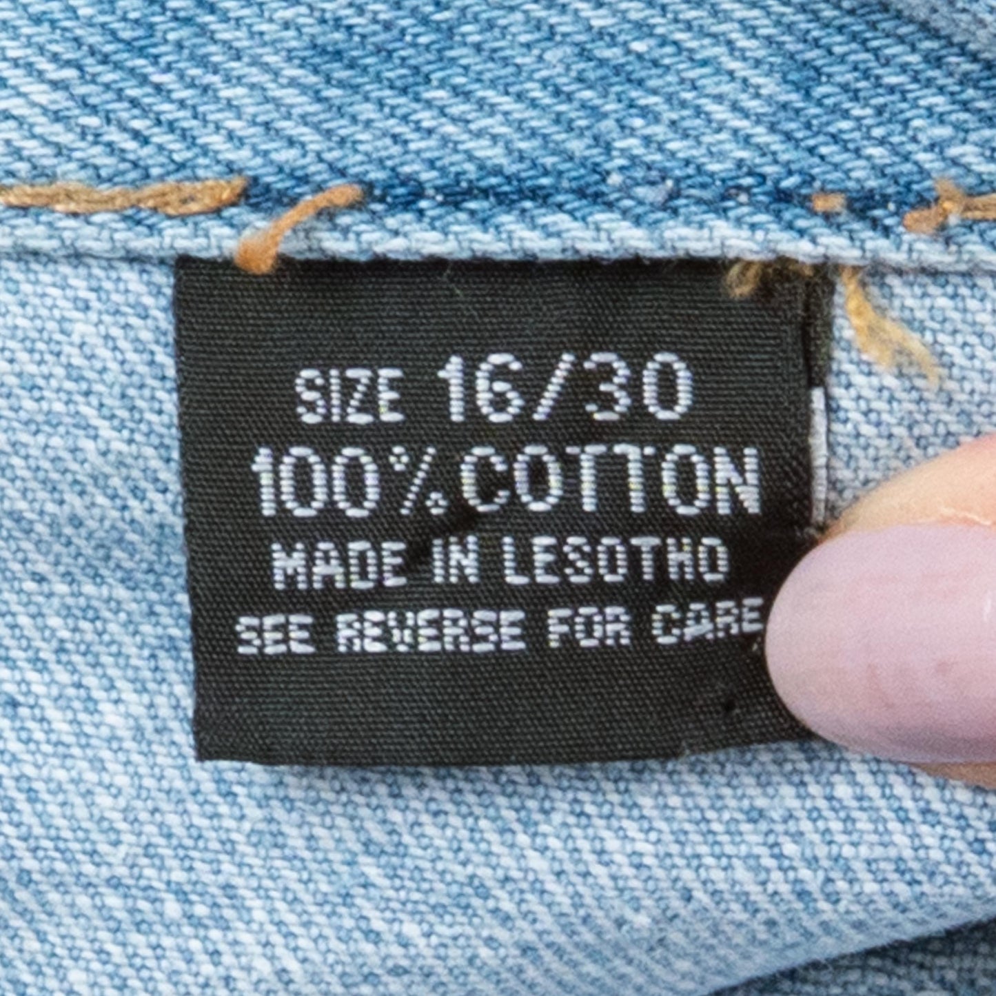 Vintage 90s Light Wash Denim Maxi Skirt - Large, 32" Waist | High Rise Long Straight Jean Skirt