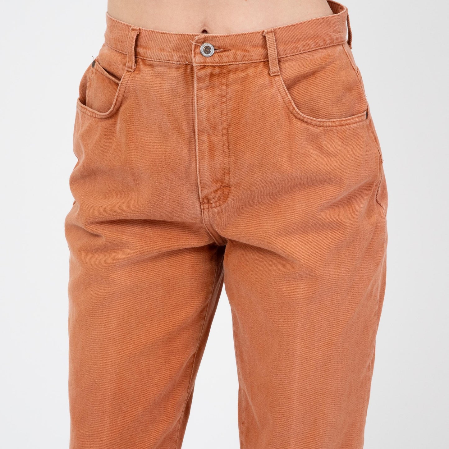 Vintage 90s Burnt Orange High Waisted Jeans - Medium, 29" Waist | Colorful Denim Mom Jeans