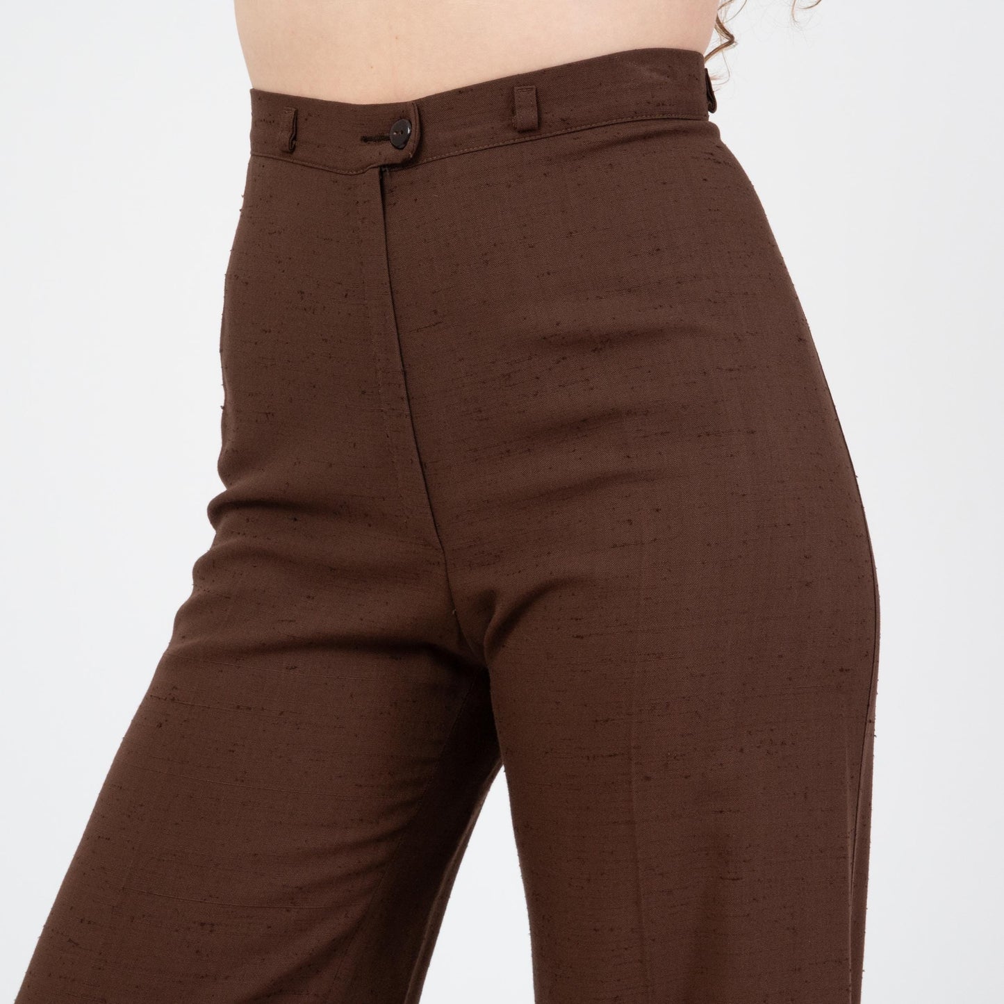 Vintage 70s Chocolate Brown Unisex Bell Bottoms - 29" Waist | Boho High Waisted Flared Pants