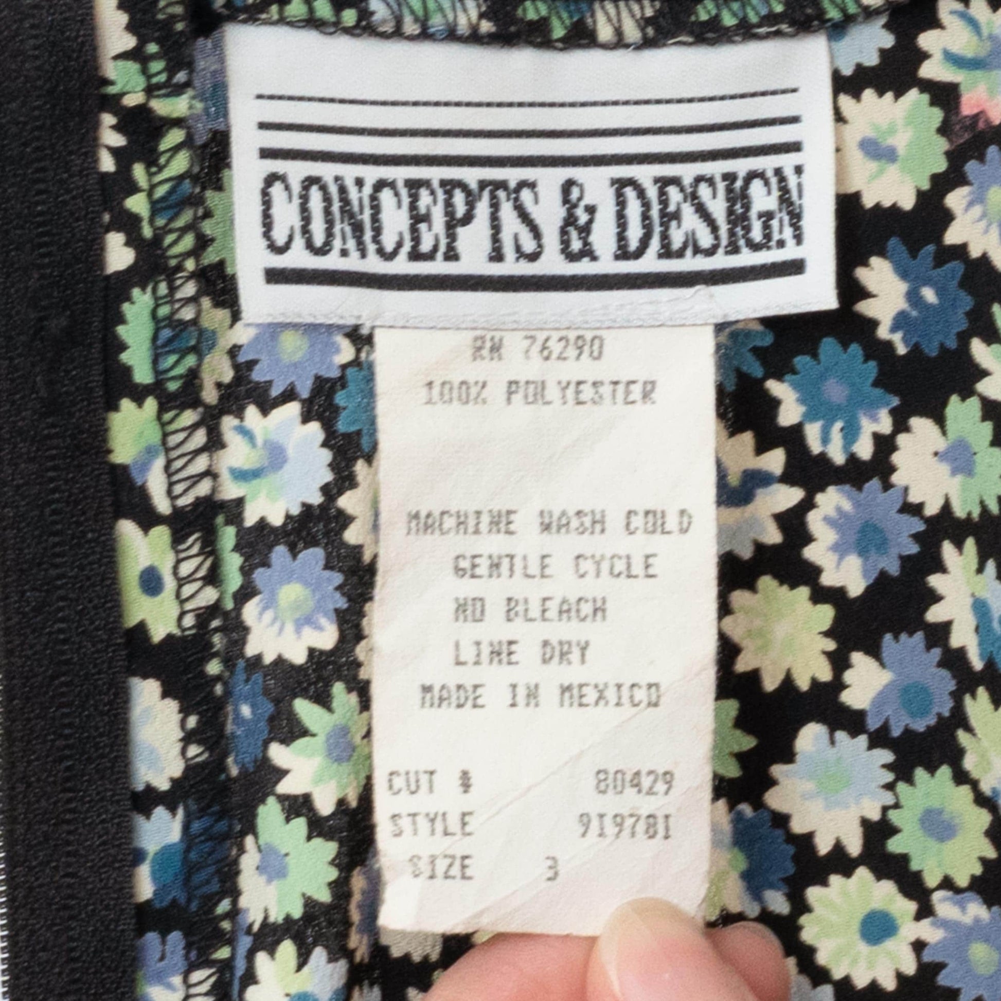 Vintage 90s Green & Blue Floral Halter Mini Dress - Small | Boho Festival Summer Sundress