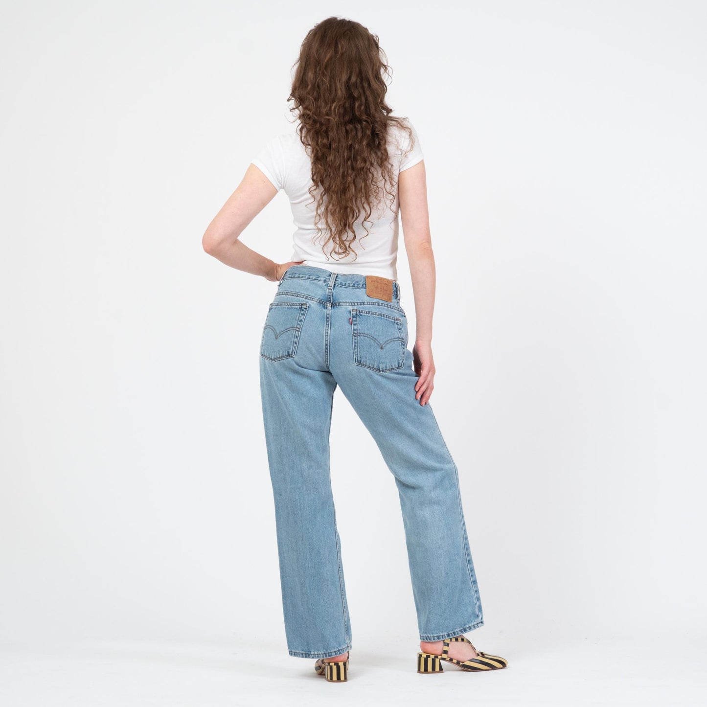 Vintage 90s Levi's 515 Mid Rise Bootcut Jeans - Medium | Levis Light Wash Denim Baggy Jeans