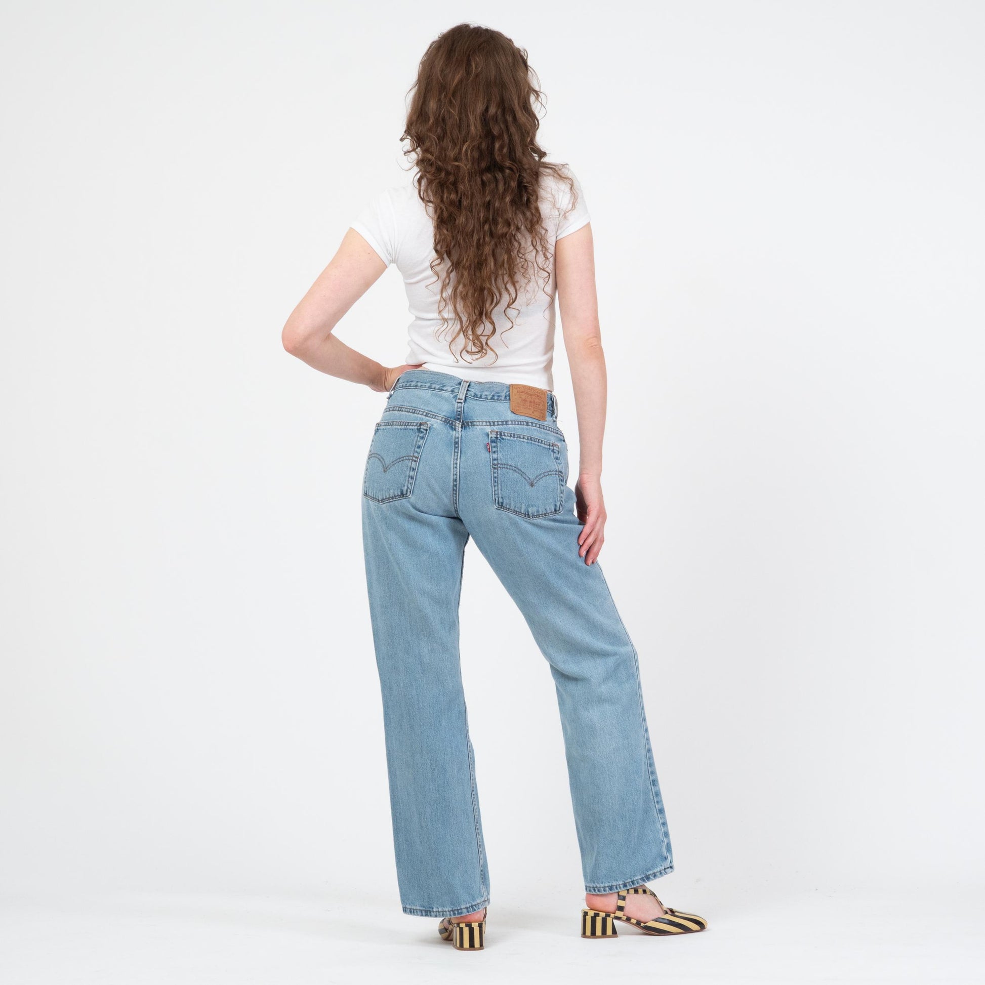 Vintage 90s Levi's 515 Mid Rise Bootcut Jeans - Medium | Levis Light Wash Denim Baggy Jeans