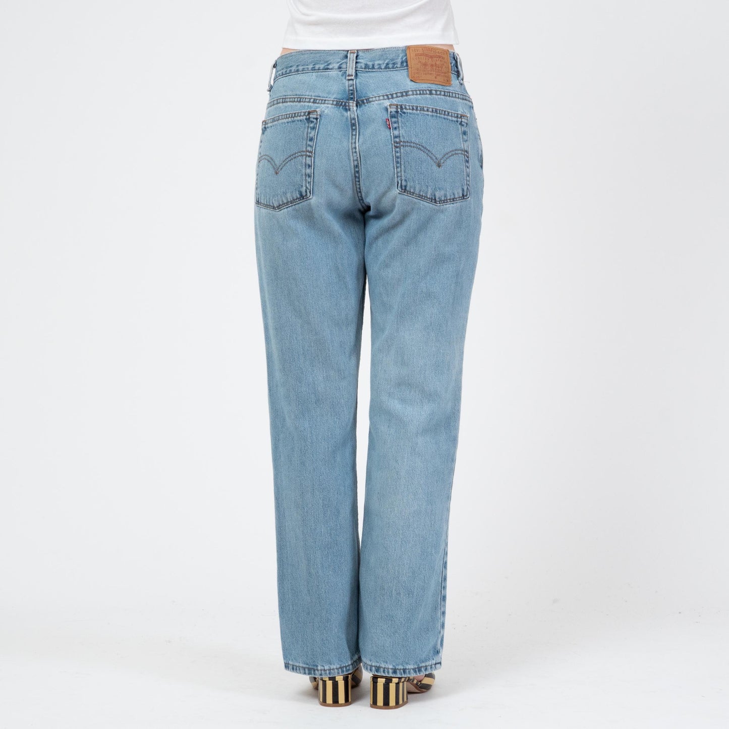 Vintage 90s Levi's 515 Mid Rise Bootcut Jeans - Medium | Levis Light Wash Denim Baggy Jeans
