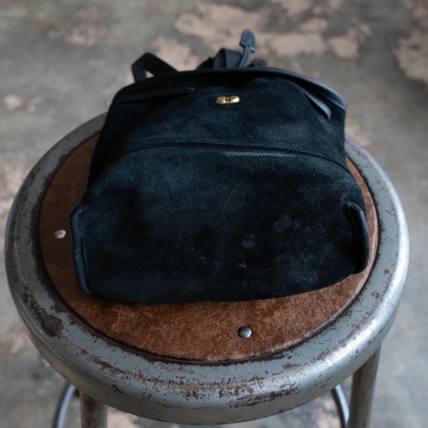 Vintage 90s Coach Black Leather Daypack | #9960 Designer Minimalist Small Backpack