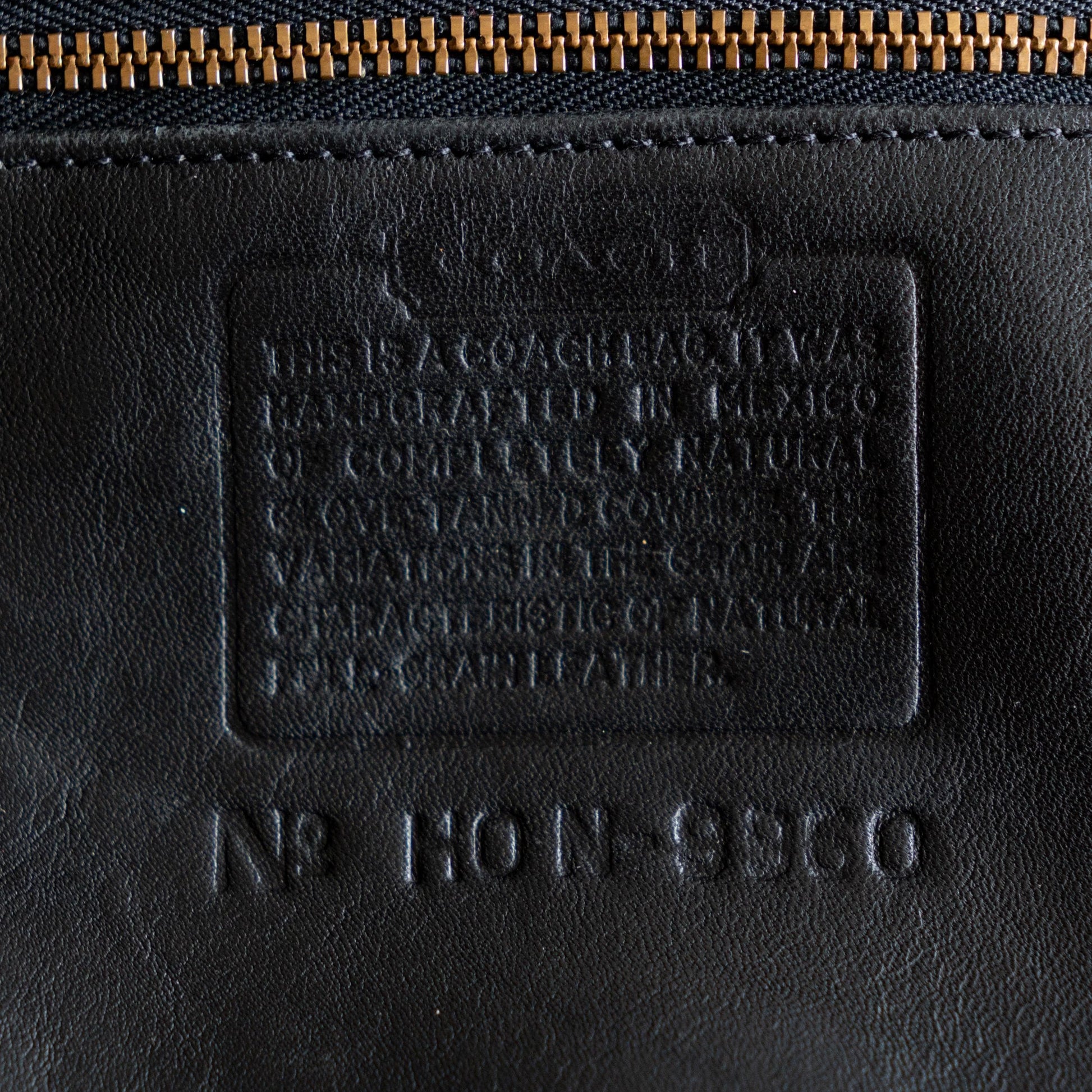 Vintage 90s Coach Black Leather Daypack | #9960 Designer Minimalist Small Backpack