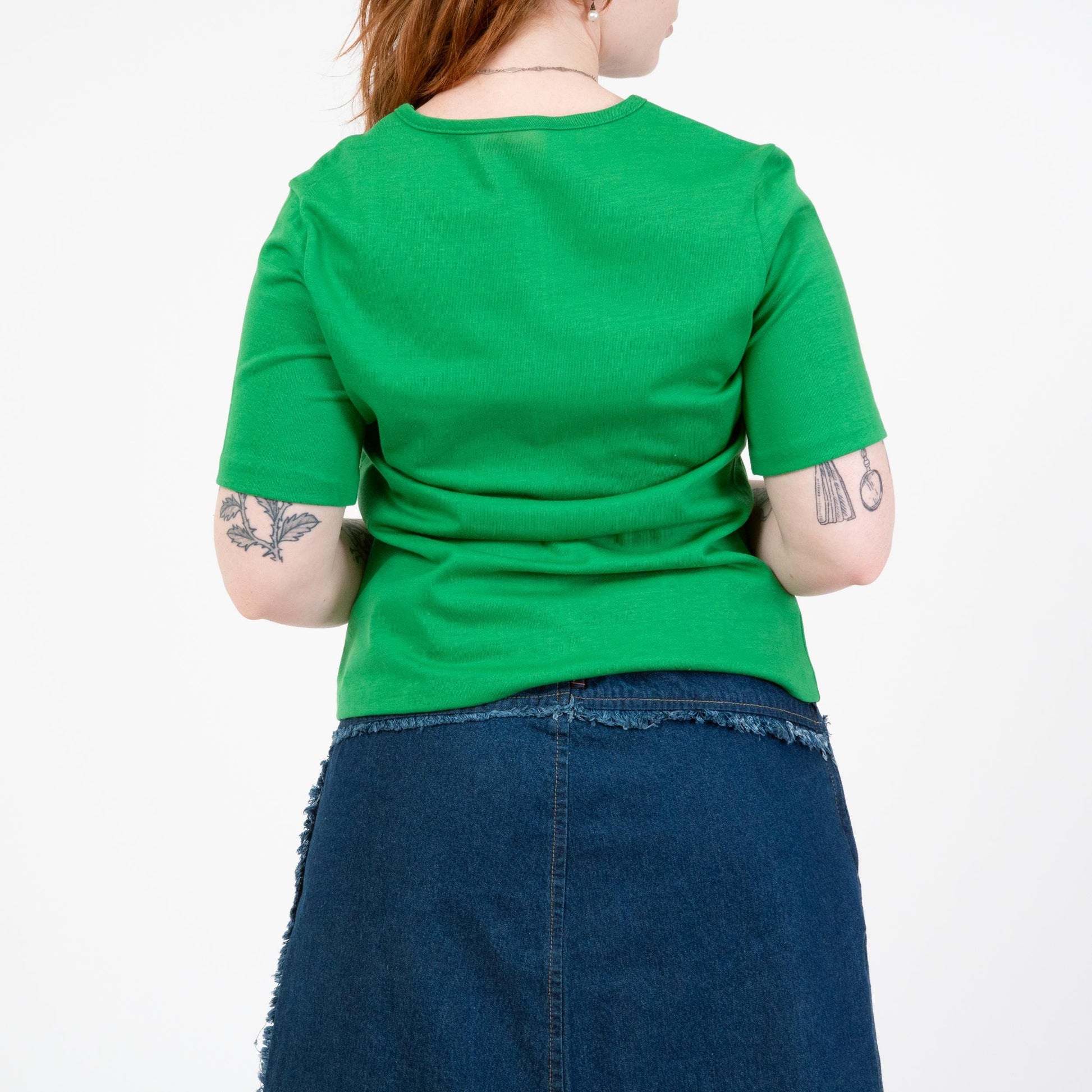 Vintage 70s Big Eye Kids Novelty Graphic Tee - Large | "Life Is Full Of Beautiful Moments" Studded Green T Shirt