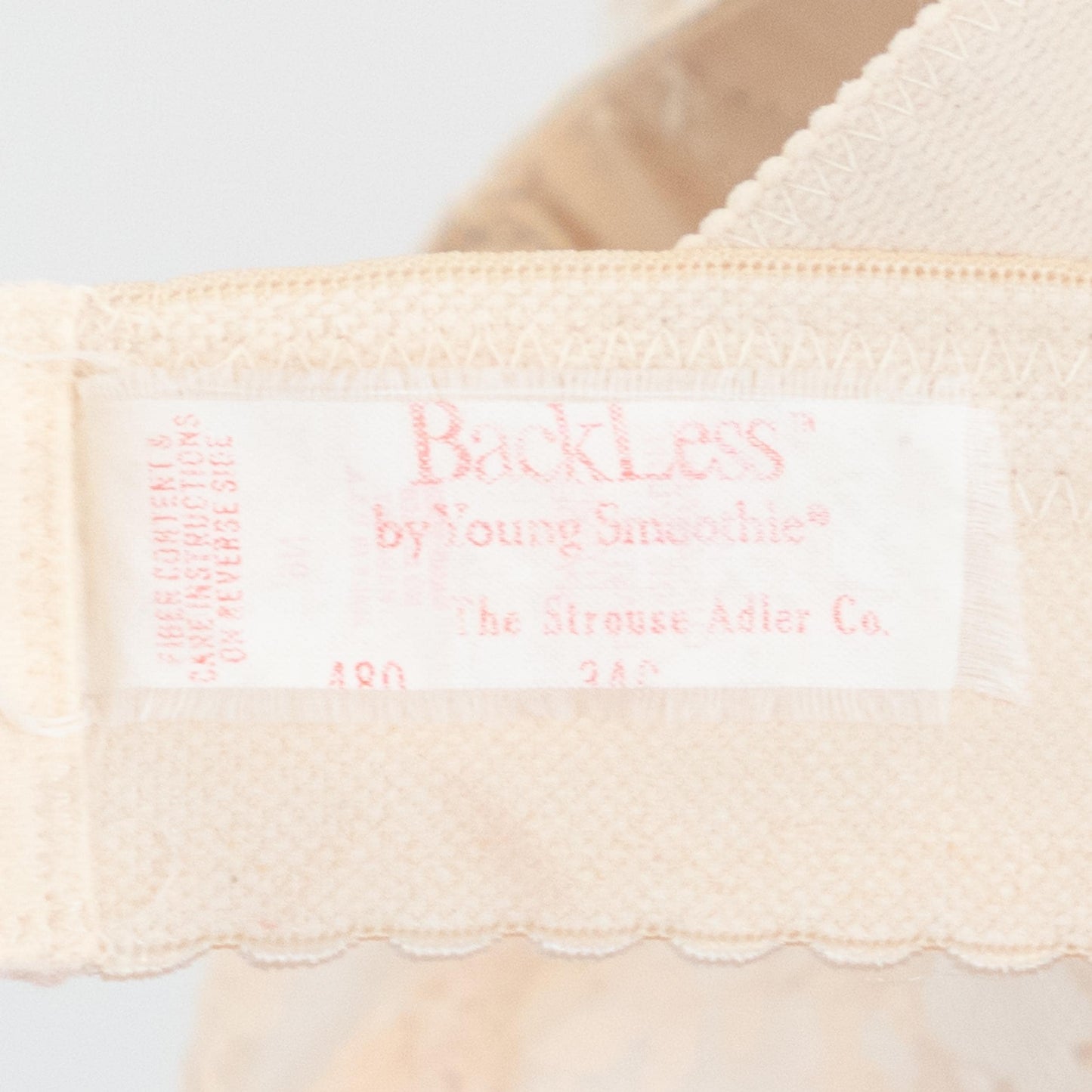Vintage 80s Sheer Nude Lace Bustier - 34C | Lingerie Corset Top