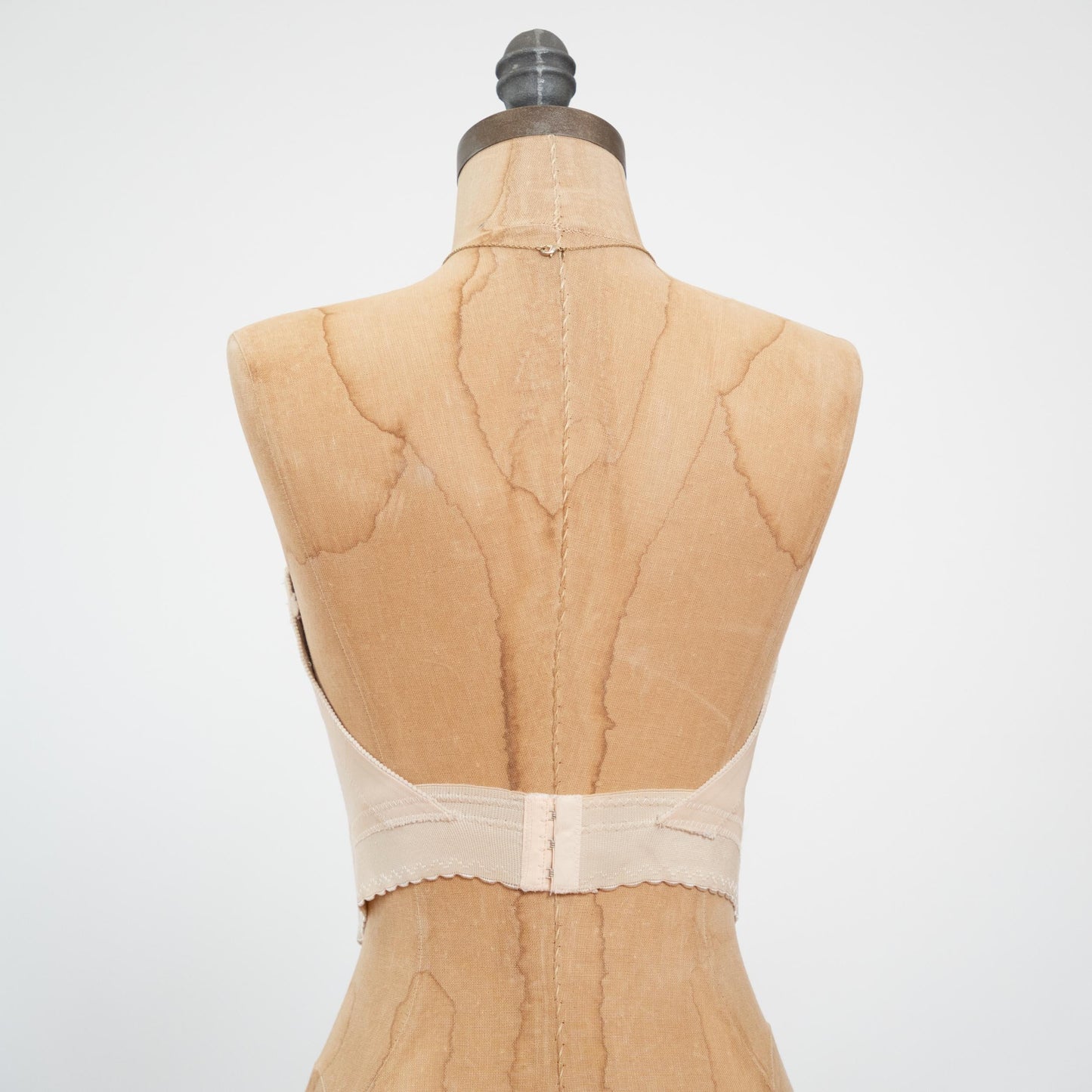 Vintage 80s Sheer Nude Lace Bustier - 34C | Lingerie Corset Top
