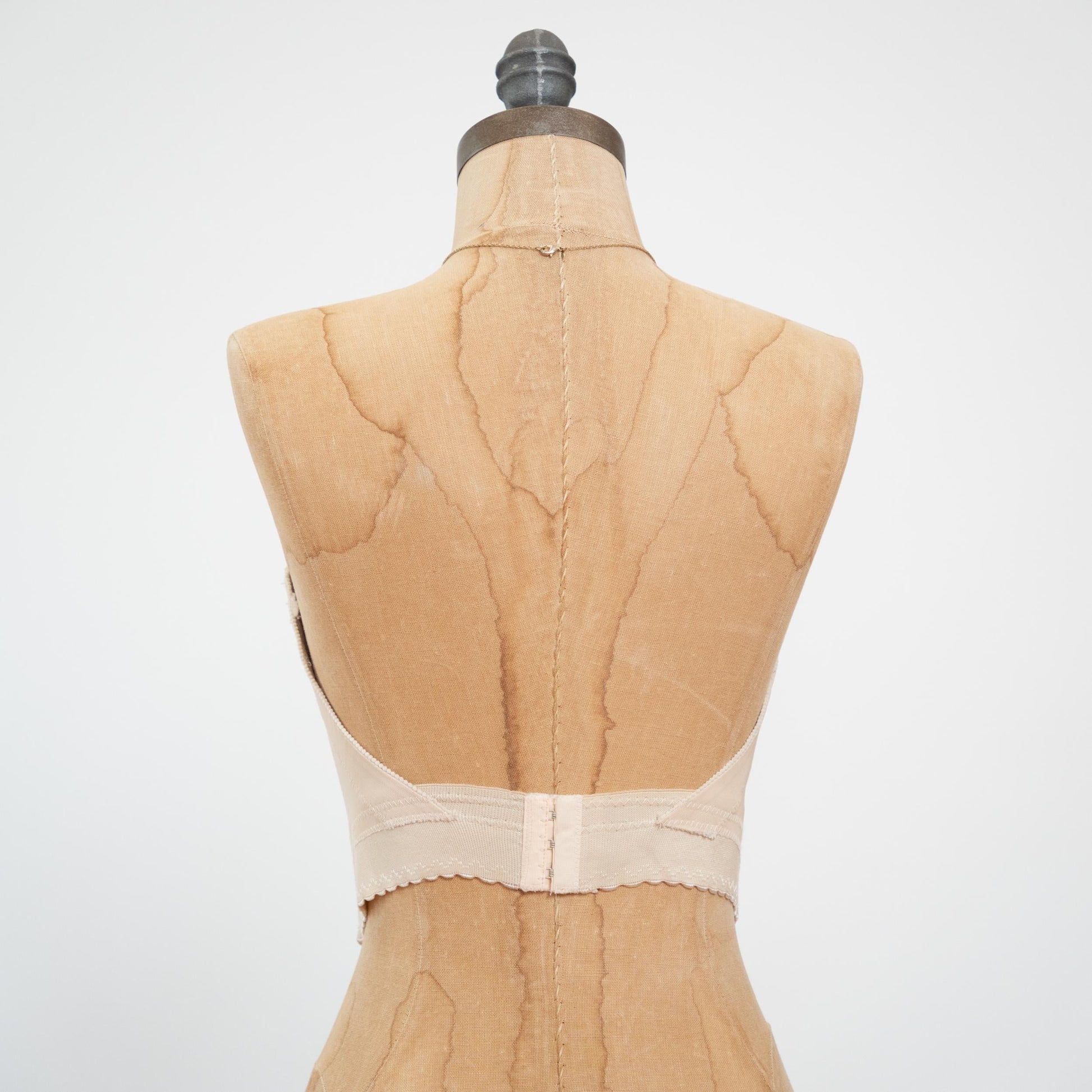 Vintage 80s Sheer Nude Lace Bustier - 34C | Lingerie Corset Top