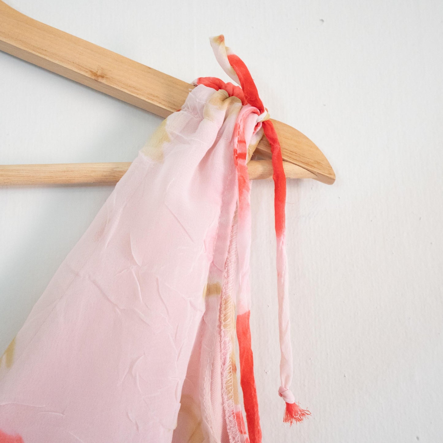 Vintage 90s Pink Floral Crinkle Party Dress - Small | Boho Sleeveless Summer Fairy Sundress