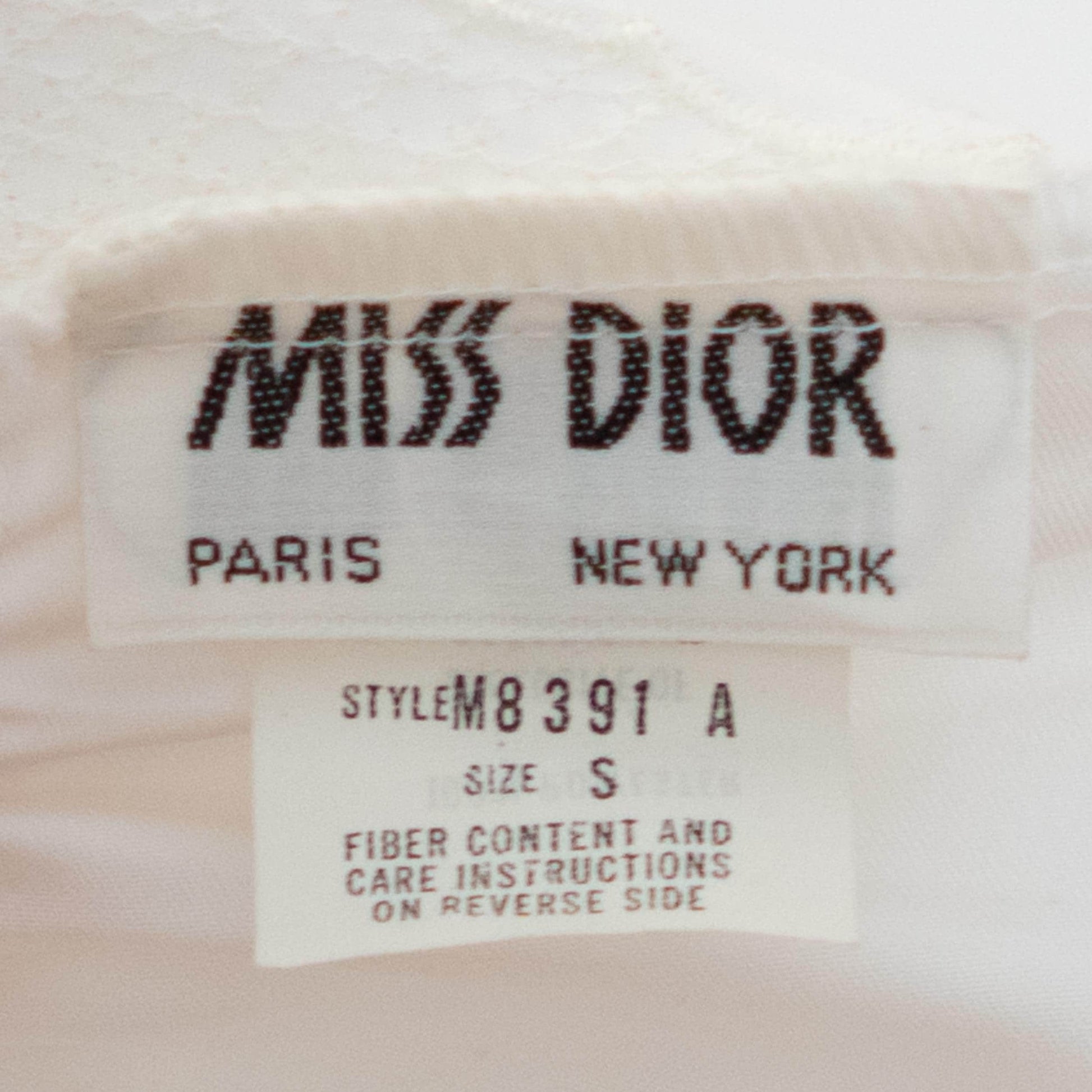 Vintage 70s 80s Miss Dior White Floral Embroidered Maxi Slip Dress - Small | Bridal Lingerie Boho Nightgown