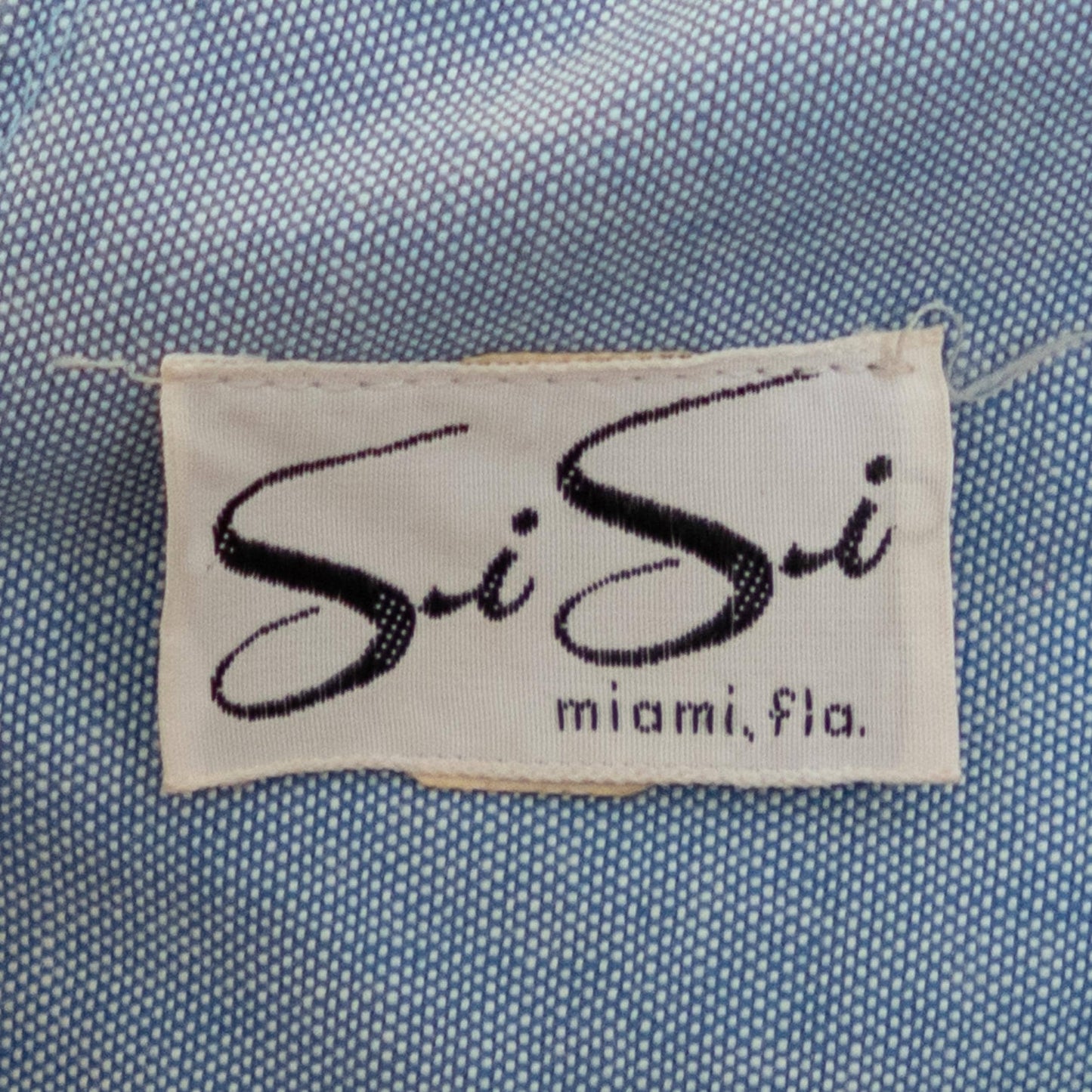 Vintage 60s Si Si Miami Blue Deco Jeweled Sheath Dress - Small | Retro Cocktail Party Wiggle Dress