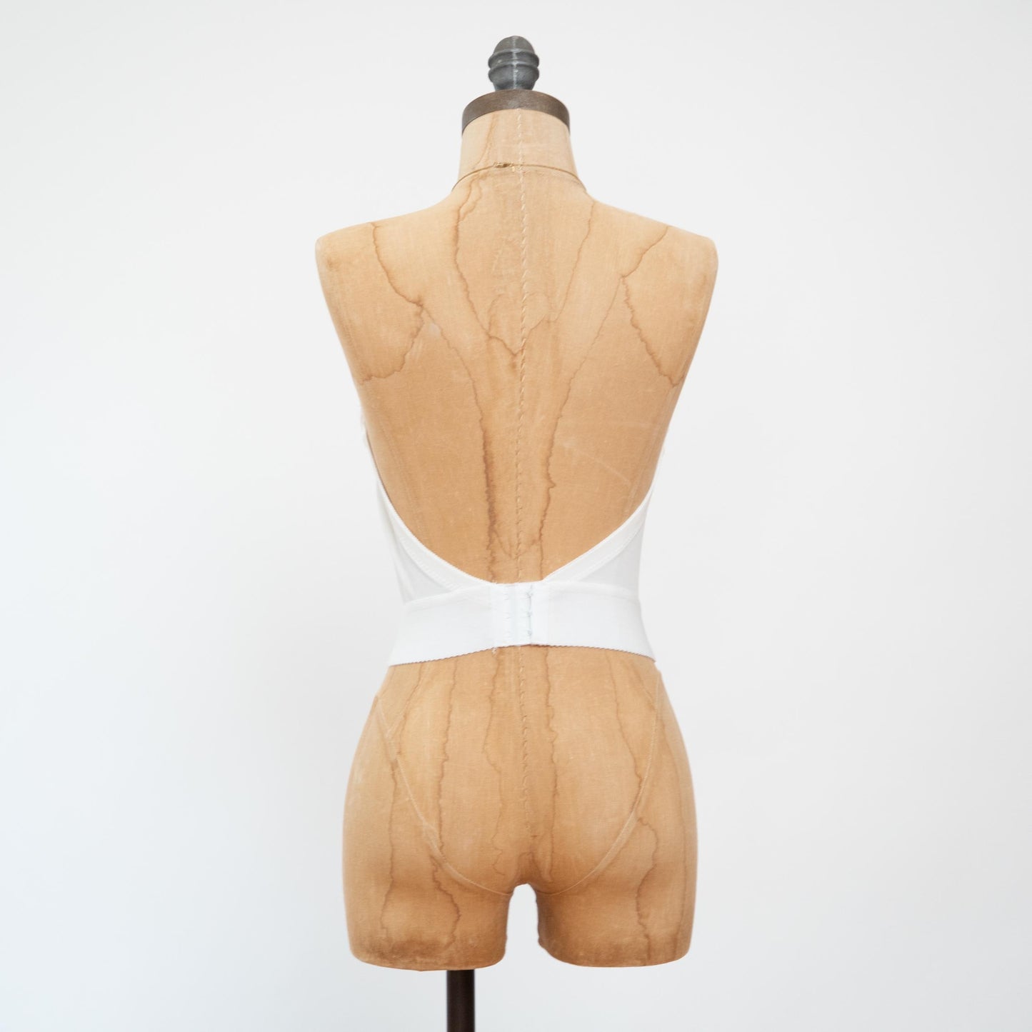 Vintage 80s White Satin Bustier - 34C | Lingerie Corset Top