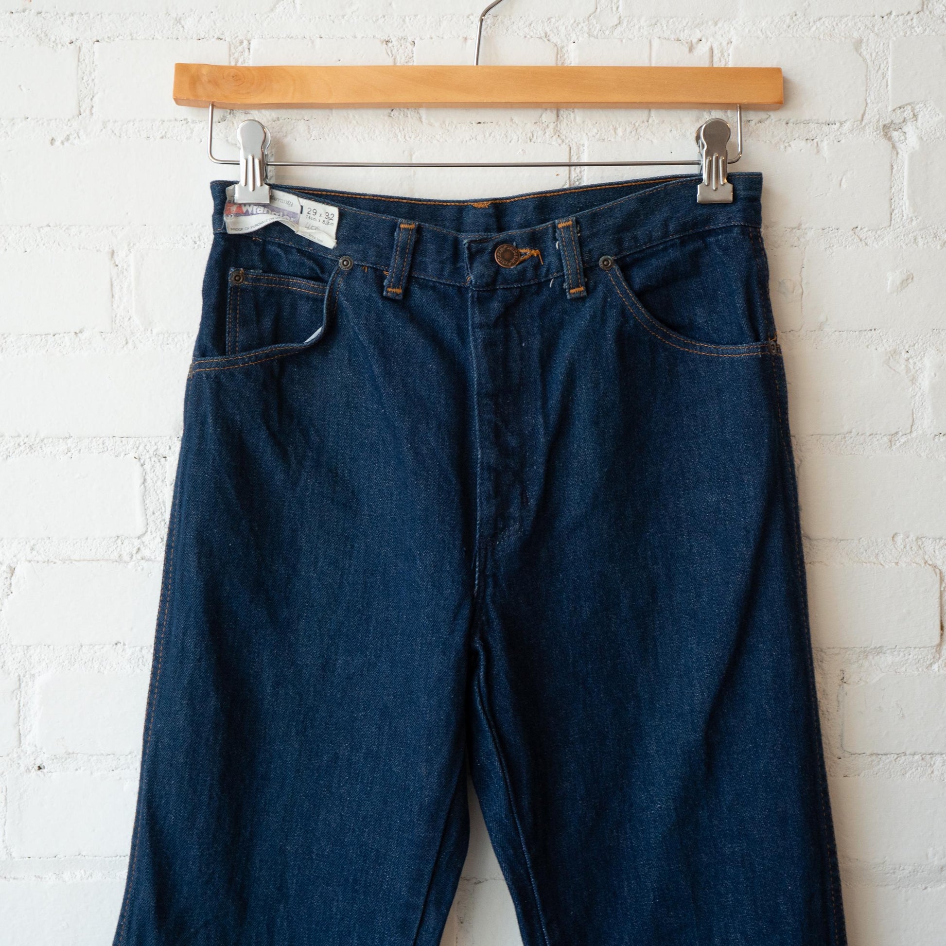 Vintage 70s Wrangler Dark Wash Deadstock Jeans - 29x32 